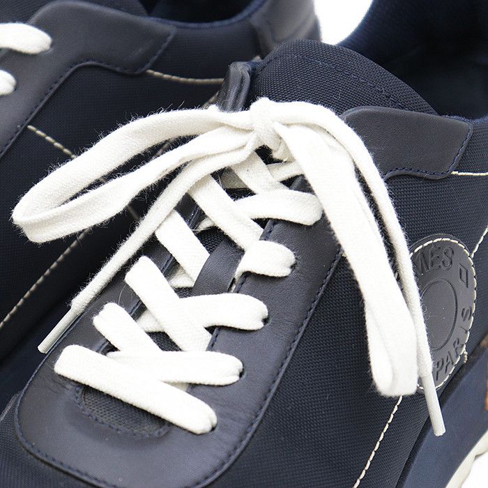 Hermes Hermes Hermès Drive41 Leather High Density Nylon Sneakers Leather Shoes DUTY FREE for USA Size ONE SIZE - 13 Thumbnail