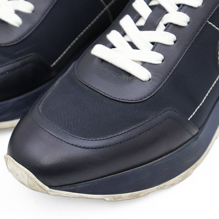 Hermes Hermes Hermès Drive41 Leather High Density Nylon Sneakers Leather Shoes DUTY FREE for USA Size ONE SIZE - 2 Thumbnail
