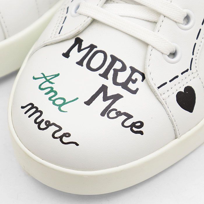 Dolce & Gabbana Dolce & Gabbana Dolce&Gabbana Graffiti Print Leather Sneakers Leather Shoes DUTY FREE for USA Size ONE SIZE - 3 Thumbnail