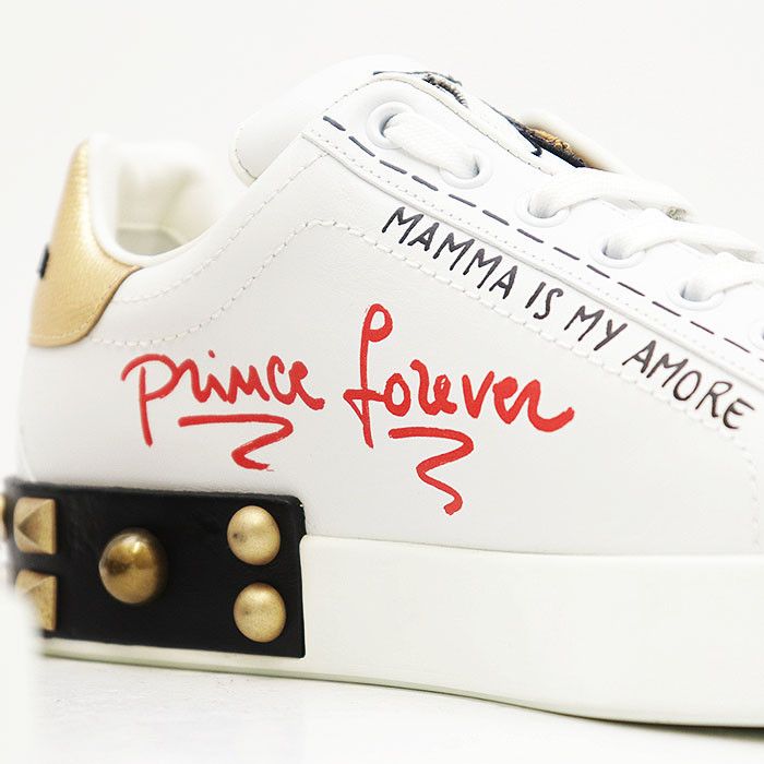 Dolce & Gabbana Dolce & Gabbana Dolce&Gabbana Graffiti Print Leather Sneakers Leather Shoes DUTY FREE for USA Size ONE SIZE - 15 Thumbnail