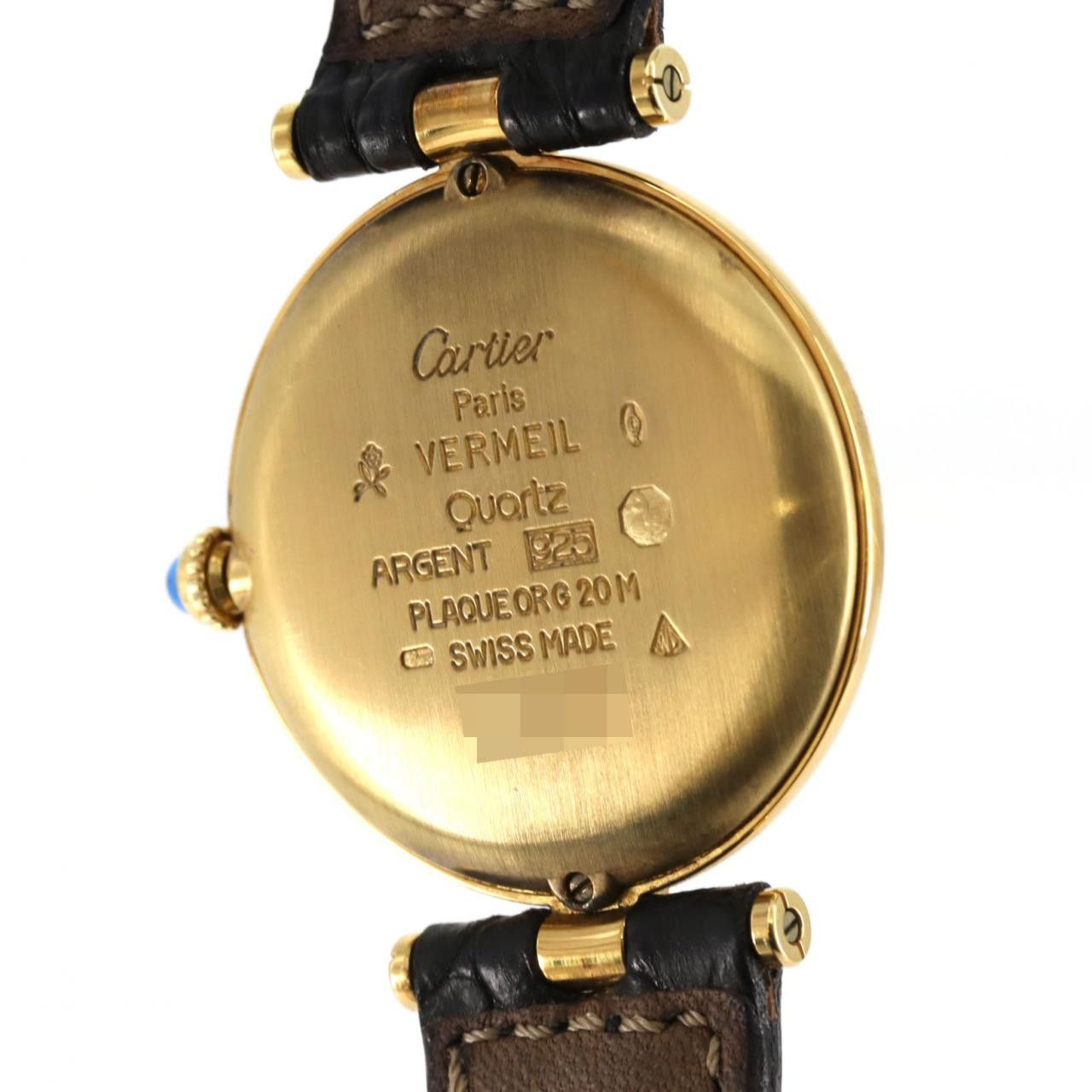Cartier Cartier Must VLC GP Quartz Metal Quartz W1006454 DUTY FREE for USA