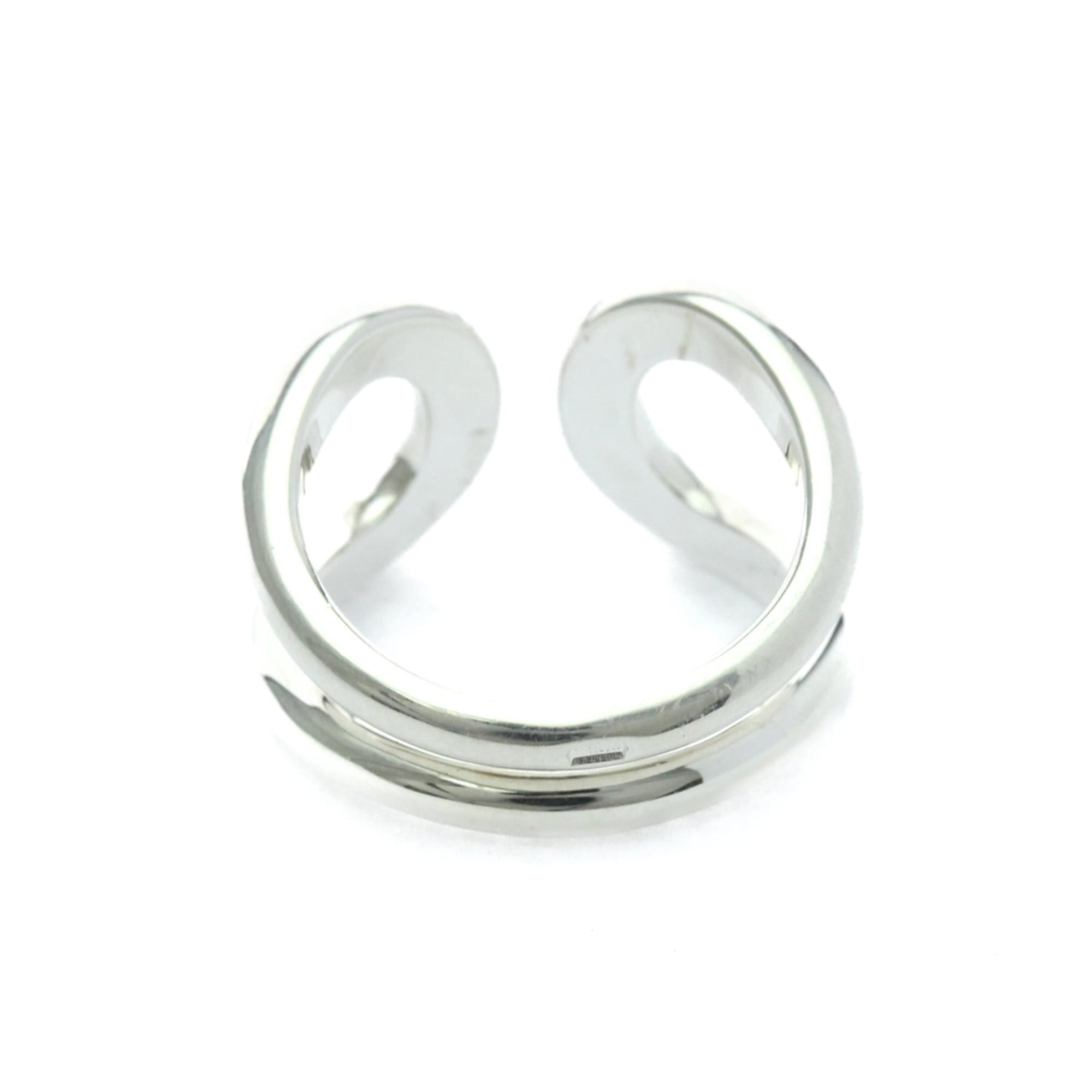 Hermes Hermes Lima Ring Silver 925 Fashion No Stone Band Ring Silver Size ONE SIZE - 3 Thumbnail