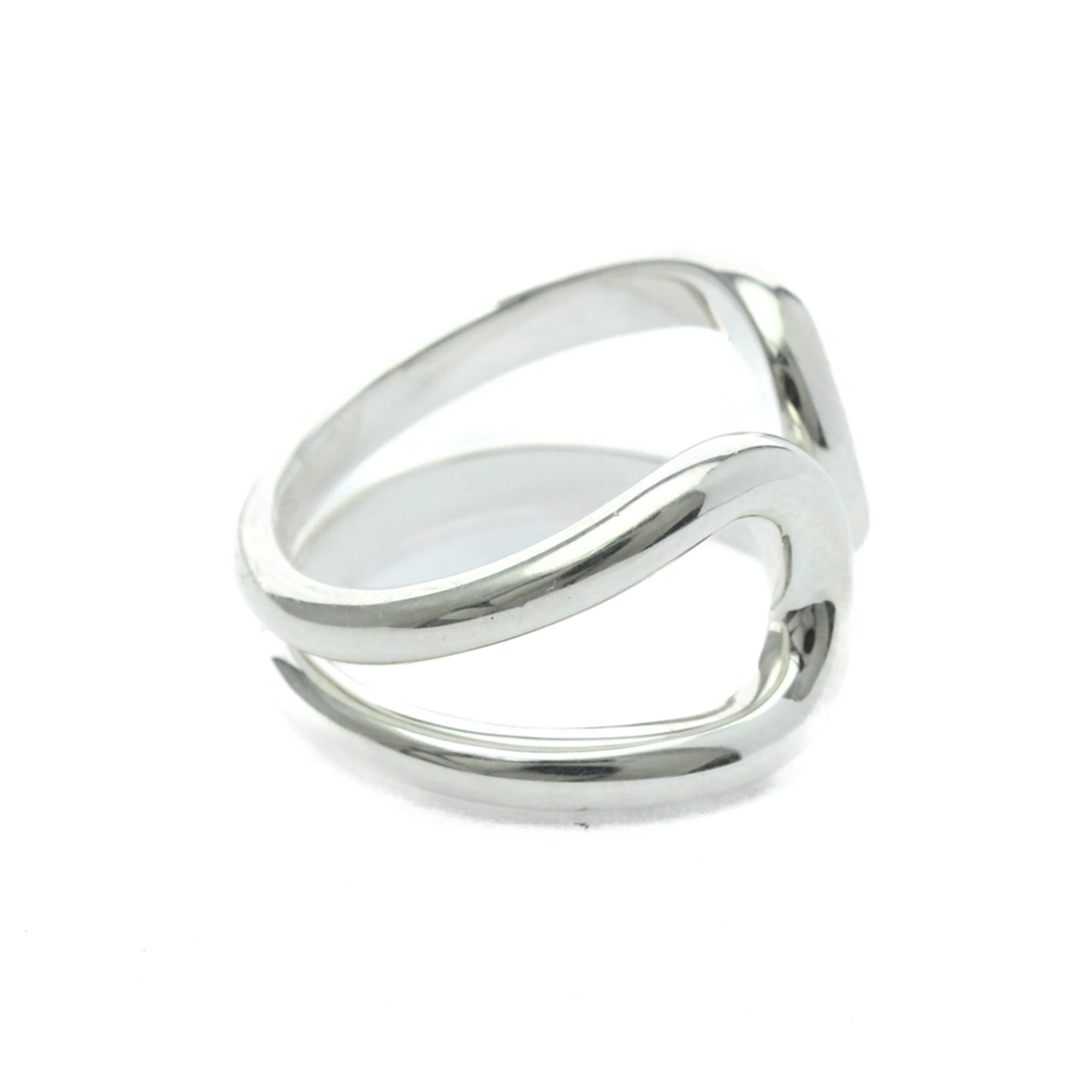 Hermes Hermes Lima Ring Silver 925 Fashion No Stone Band Ring Silver Size ONE SIZE - 4 Thumbnail