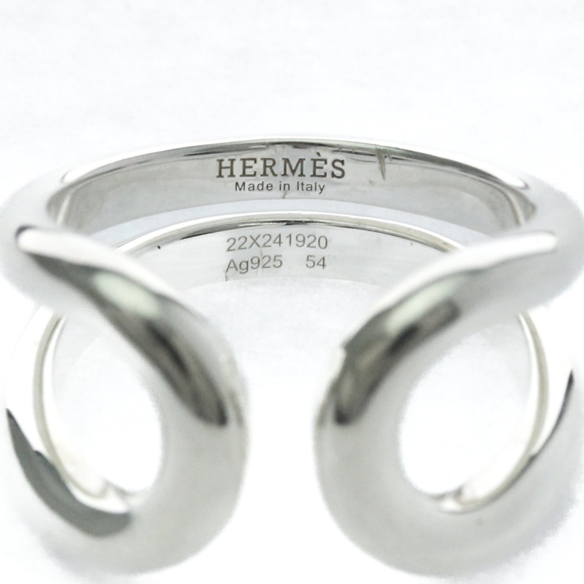 Hermes Hermes Lima Ring Silver 925 Fashion No Stone Band Ring Silver Size ONE SIZE - 5 Thumbnail