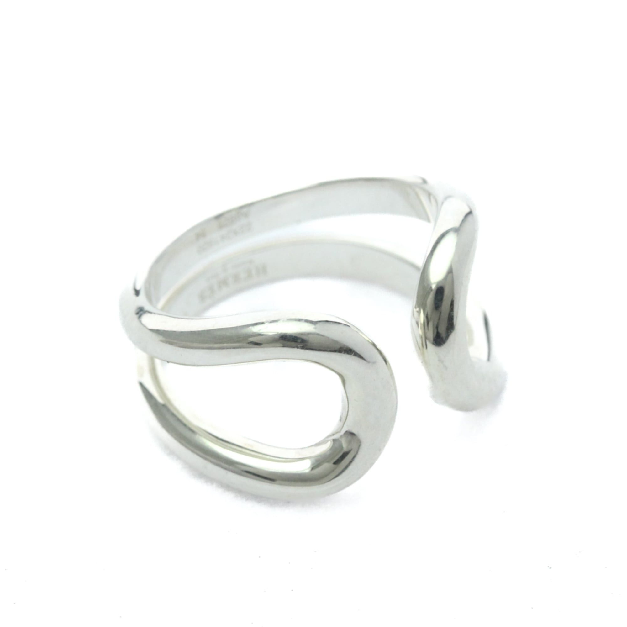 Hermes Hermes Lima Ring Silver 925 Fashion No Stone Band Ring Silver Size ONE SIZE - 9 Thumbnail