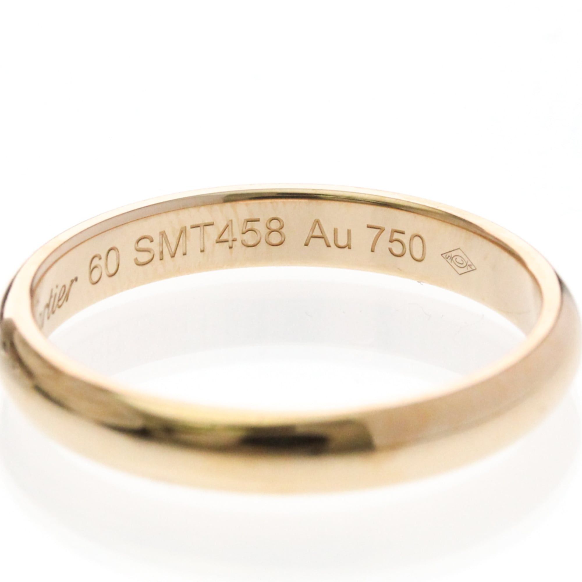 Cartier Cartier Wedding Ring Pink Gold (18K) Fashion No Stone Band Ring Pink Gold Size ONE SIZE - 6 Thumbnail