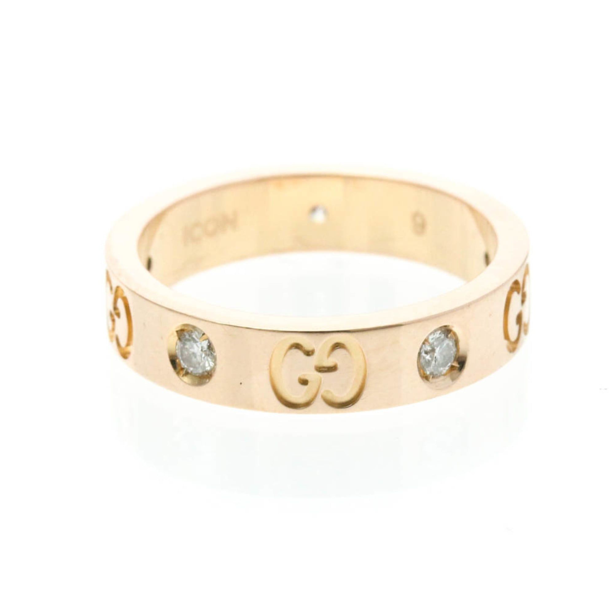 Gucci Gucci Icon Ring Diamond Pink Gold (18K) Fashion Diamond Band Ring Pink Gold Size ONE SIZE - 3 Thumbnail