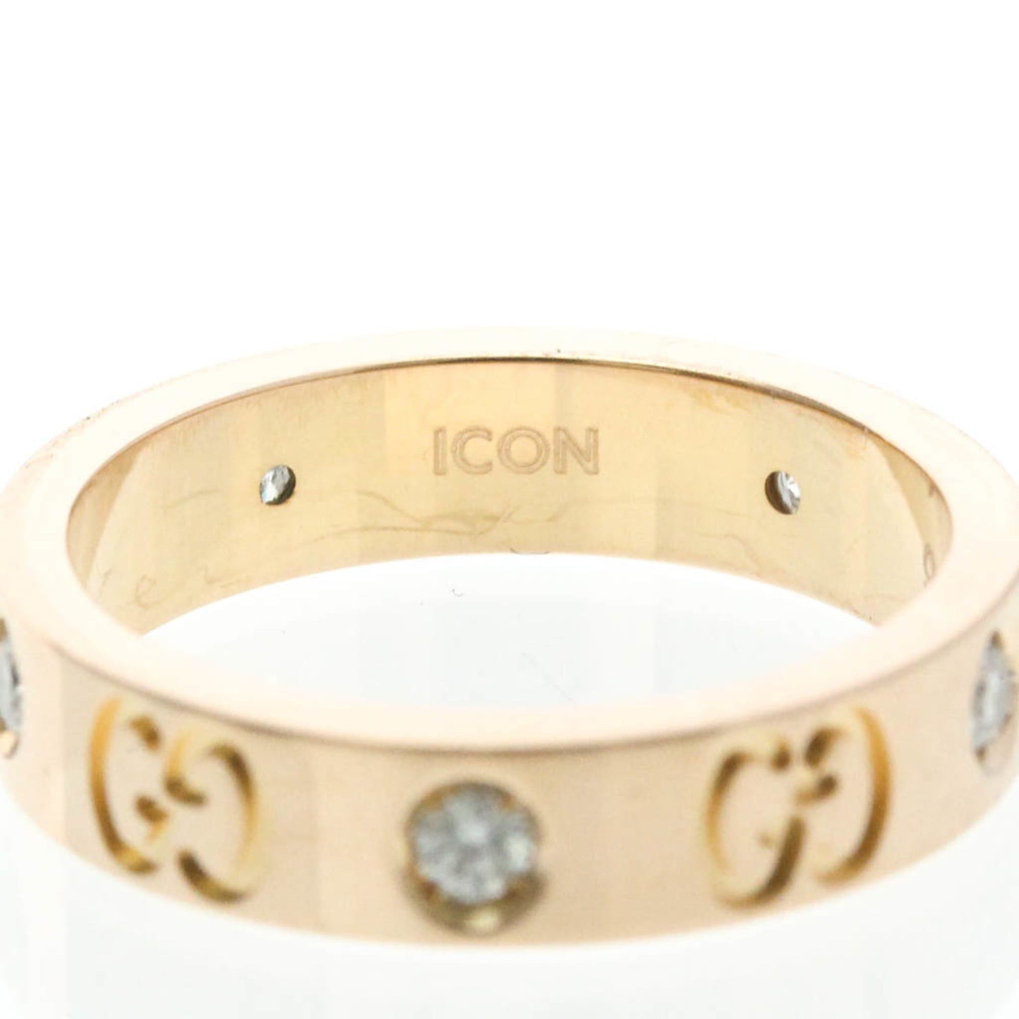 Gucci Gucci Icon Ring Diamond Pink Gold (18K) Fashion Diamond Band Ring Pink Gold Size ONE SIZE - 8 Thumbnail