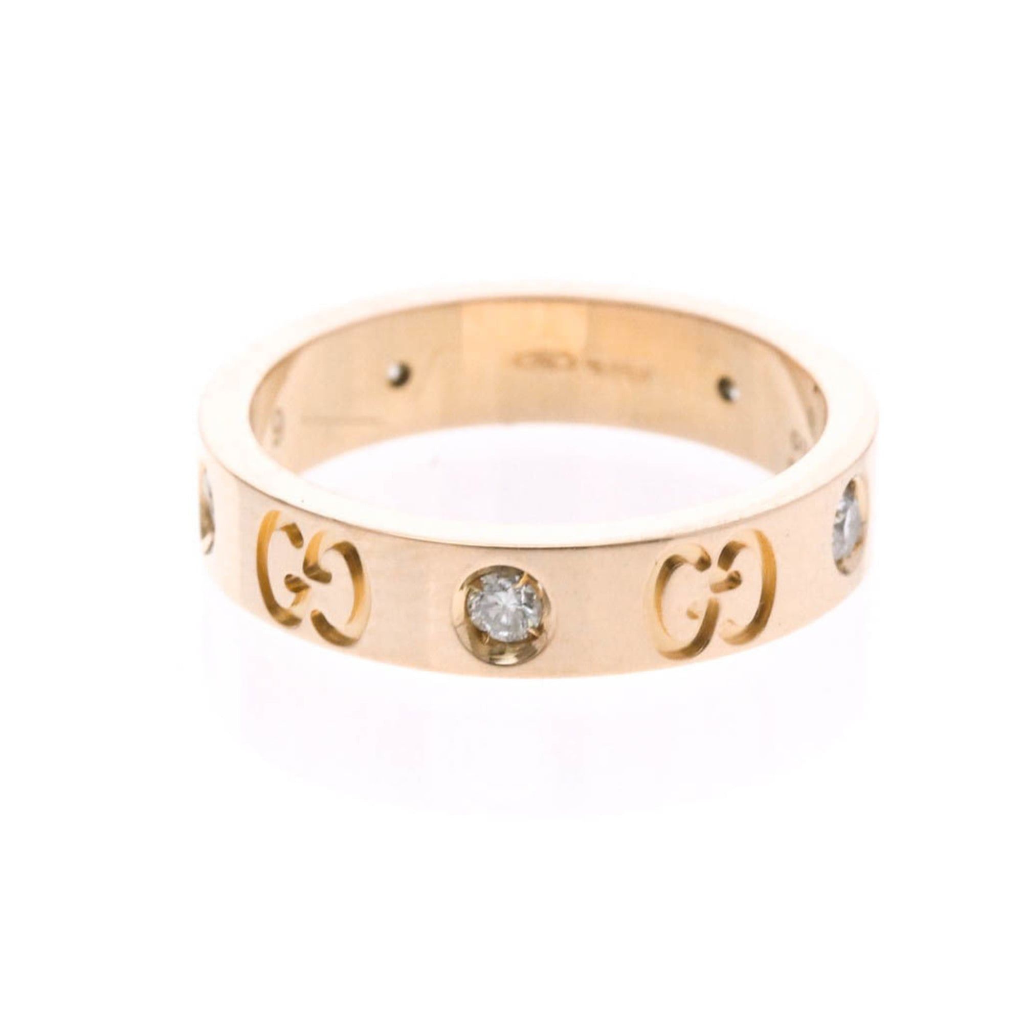 Gucci Gucci Icon Ring Diamond Pink Gold (18K) Fashion Diamond Band Ring Pink Gold Size ONE SIZE - 2 Thumbnail