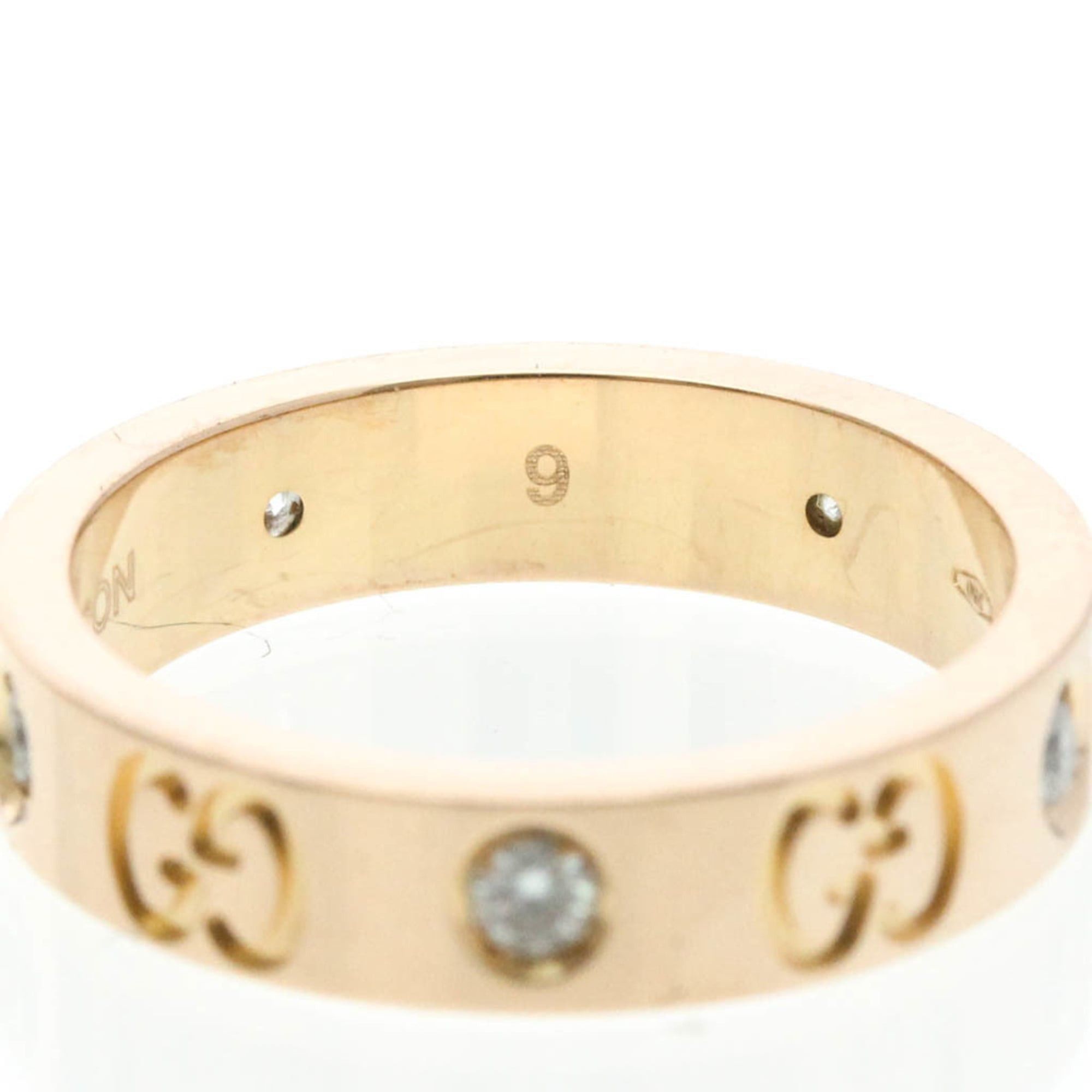 Gucci Gucci Icon Ring Diamond Pink Gold (18K) Fashion Diamond Band Ring Pink Gold Size ONE SIZE - 7 Thumbnail