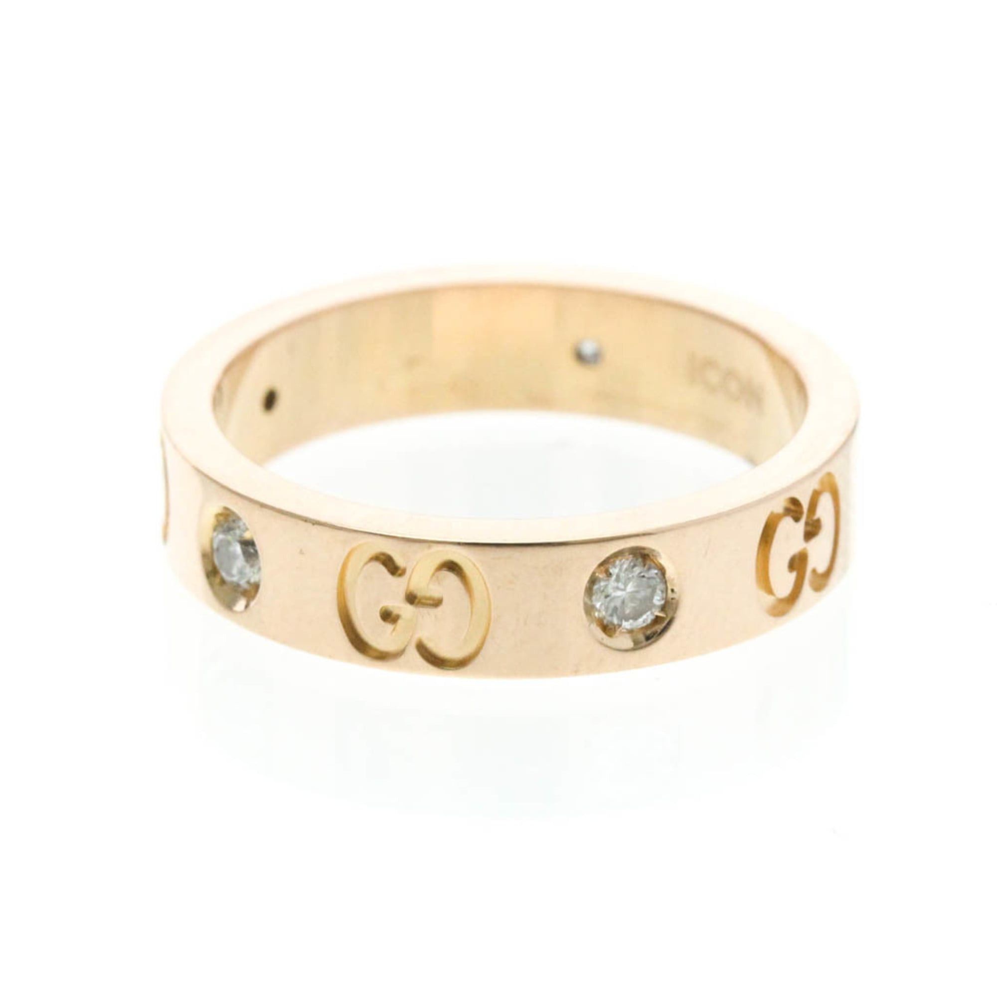 Gucci Gucci Icon Ring Diamond Pink Gold (18K) Fashion Diamond Band Ring Pink Gold Size ONE SIZE - 4 Thumbnail