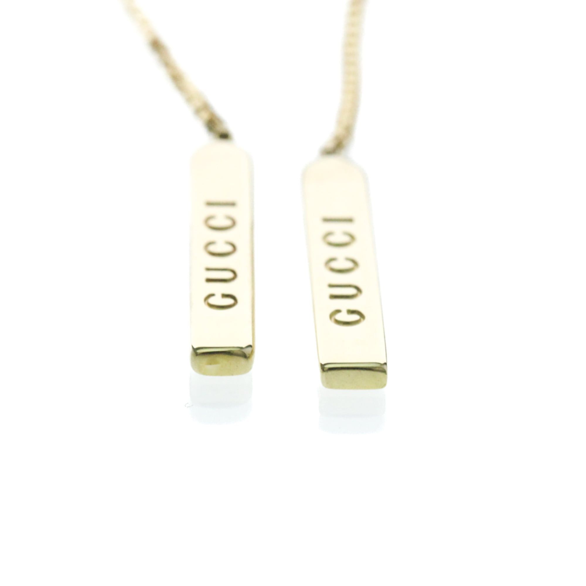 Gucci Gucci Lariat Earrings No Stone Yellow Gold (18K) Drop Earrings Gold Size ONE SIZE - 4 Thumbnail