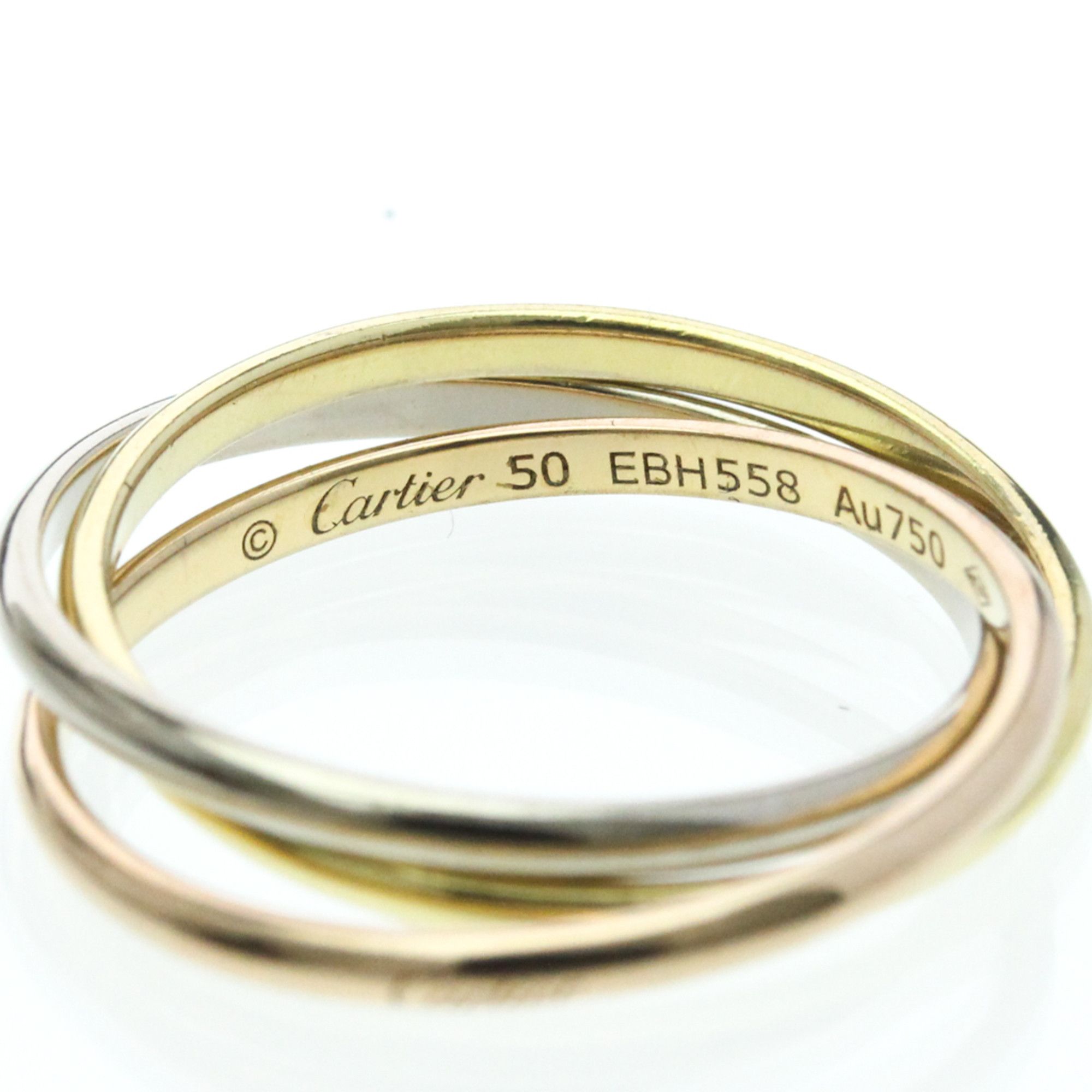 Cartier Cartier Trinity Yellow Gold (18K),Pink Gold (18K),White Gold (18K) Fashion No Stone Band Ring Gold Size ONE SIZE - 6 Thumbnail