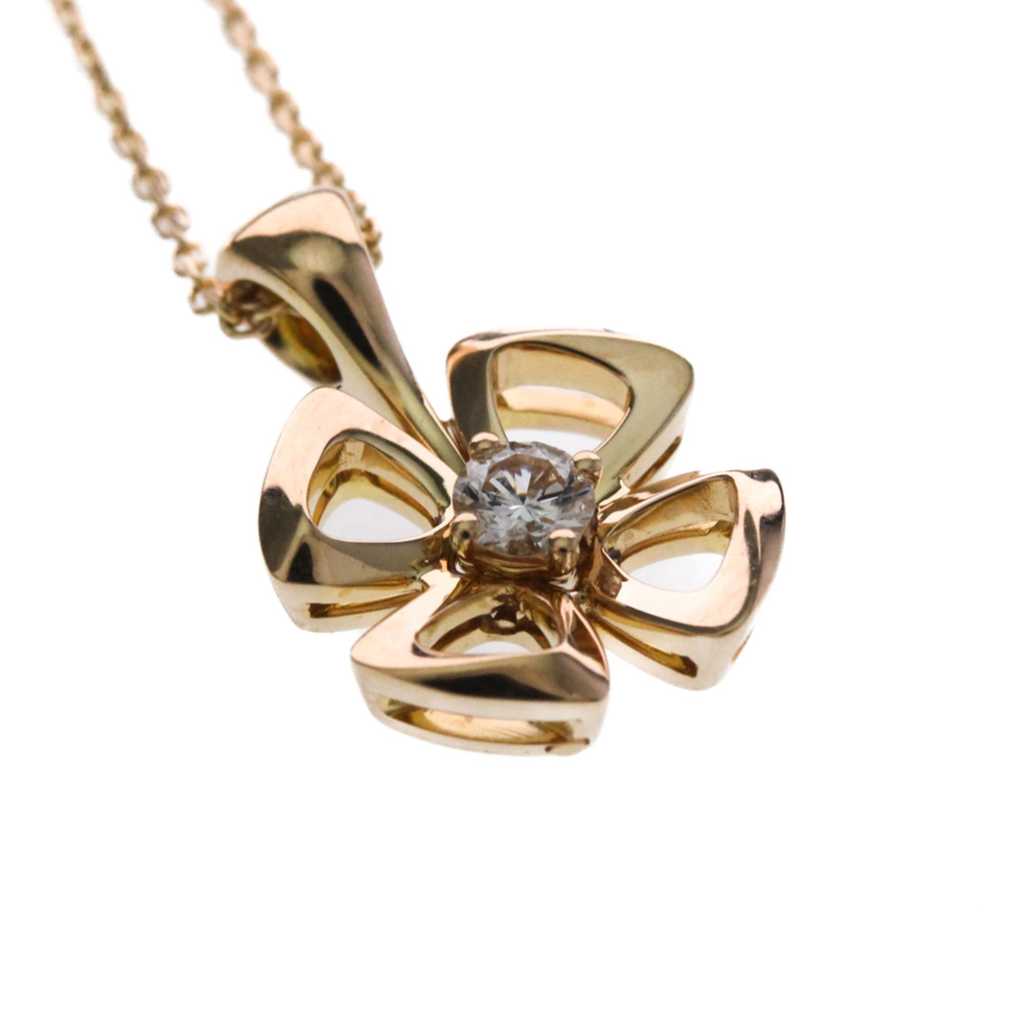 Bvlgari Bvlgari Fiorever Diamond Necklace Pink Gold (18K) Diamond Men,Women Fashion Pendant Necklace (Pink Gold) Size ONE SIZE - 7 Thumbnail