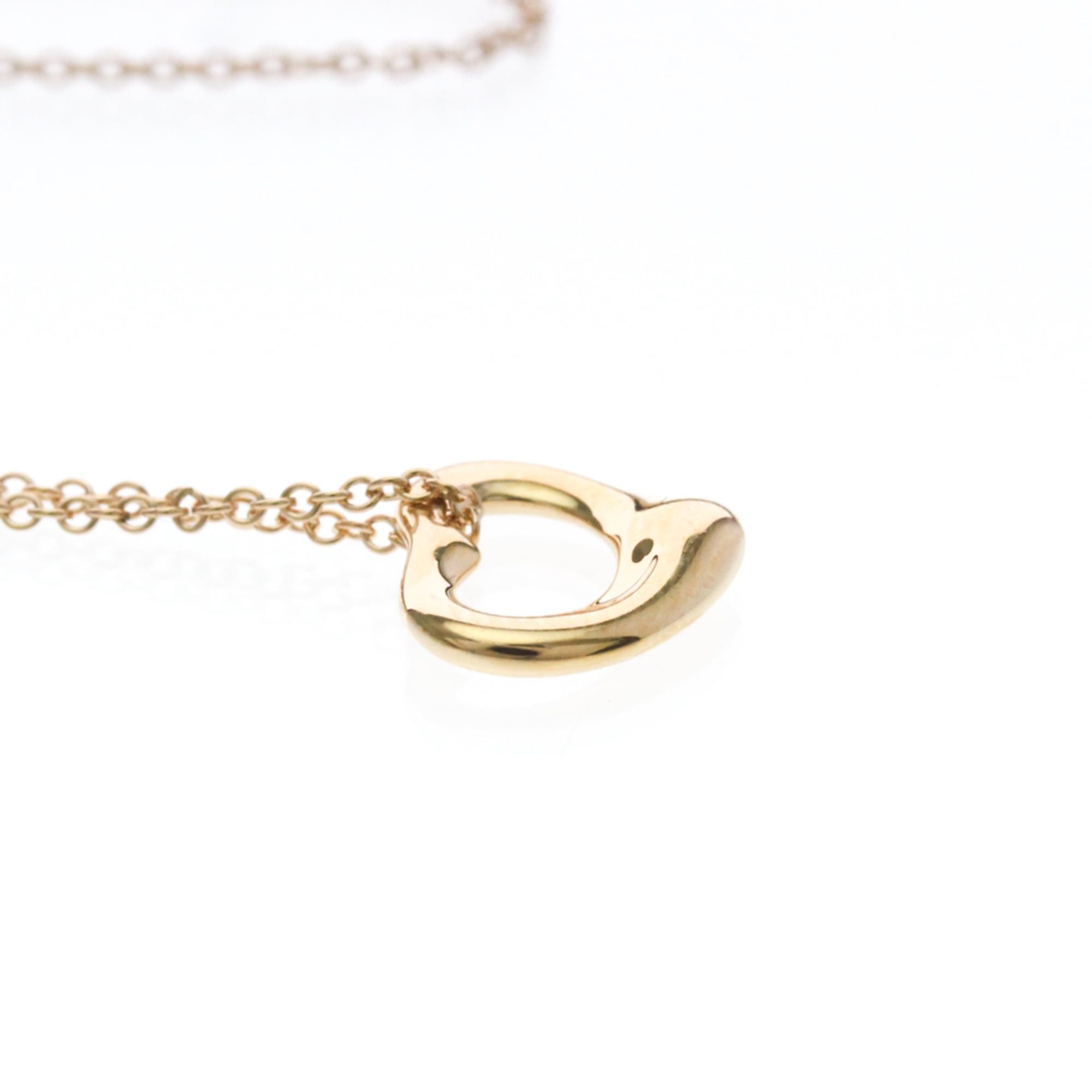 Tiffany & Co. Tiffany Open Heart Pink Gold (18K) No Stone Men,Women Fashion Pendant Necklace (Pink Gold) Size ONE SIZE - 4 Thumbnail