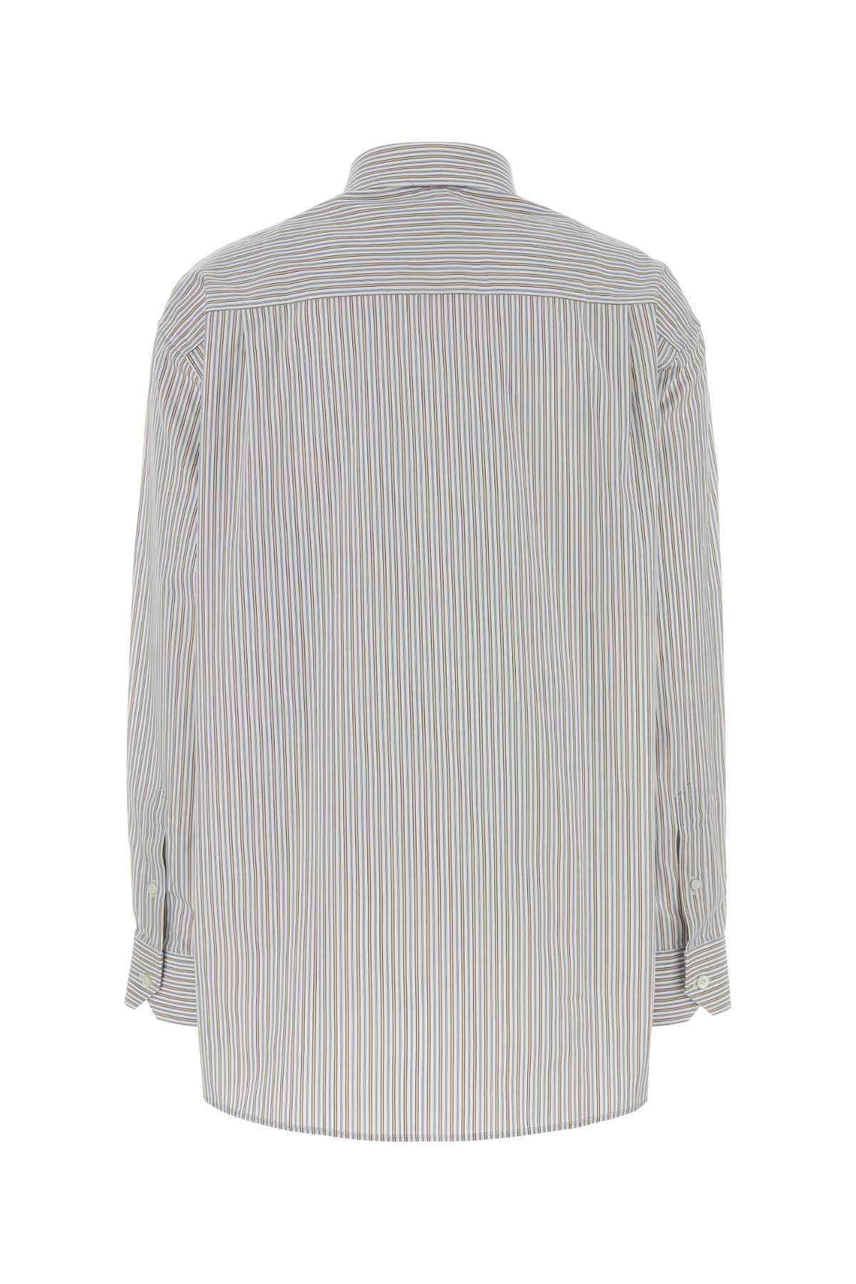 Prada Embroidered Poplin Oversize Shirt Size S / US 4 / IT 40 - 2 Thumbnail