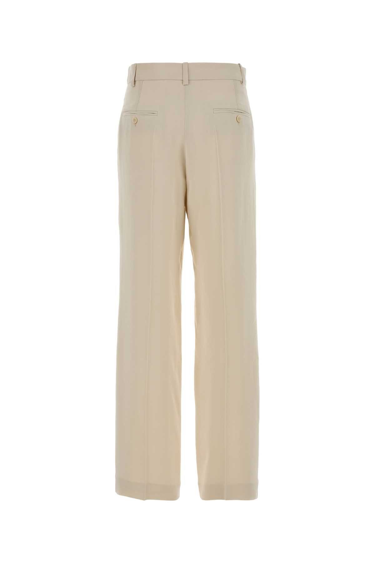 Isabel Marant Cream Crepe Noanda Palazzo Pant Size 27" / US 4 / IT 40 - 2 Thumbnail