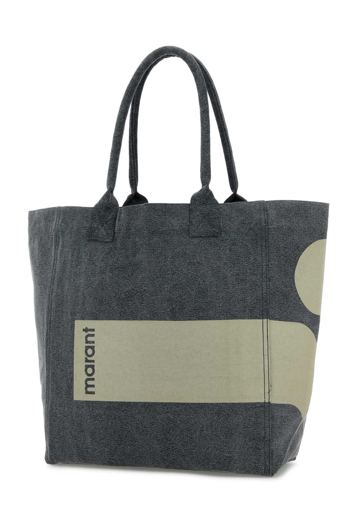 Isabel Marant Melange Grey Cotton Yenky Shopping Bag Size ONE SIZE - 2 Thumbnail