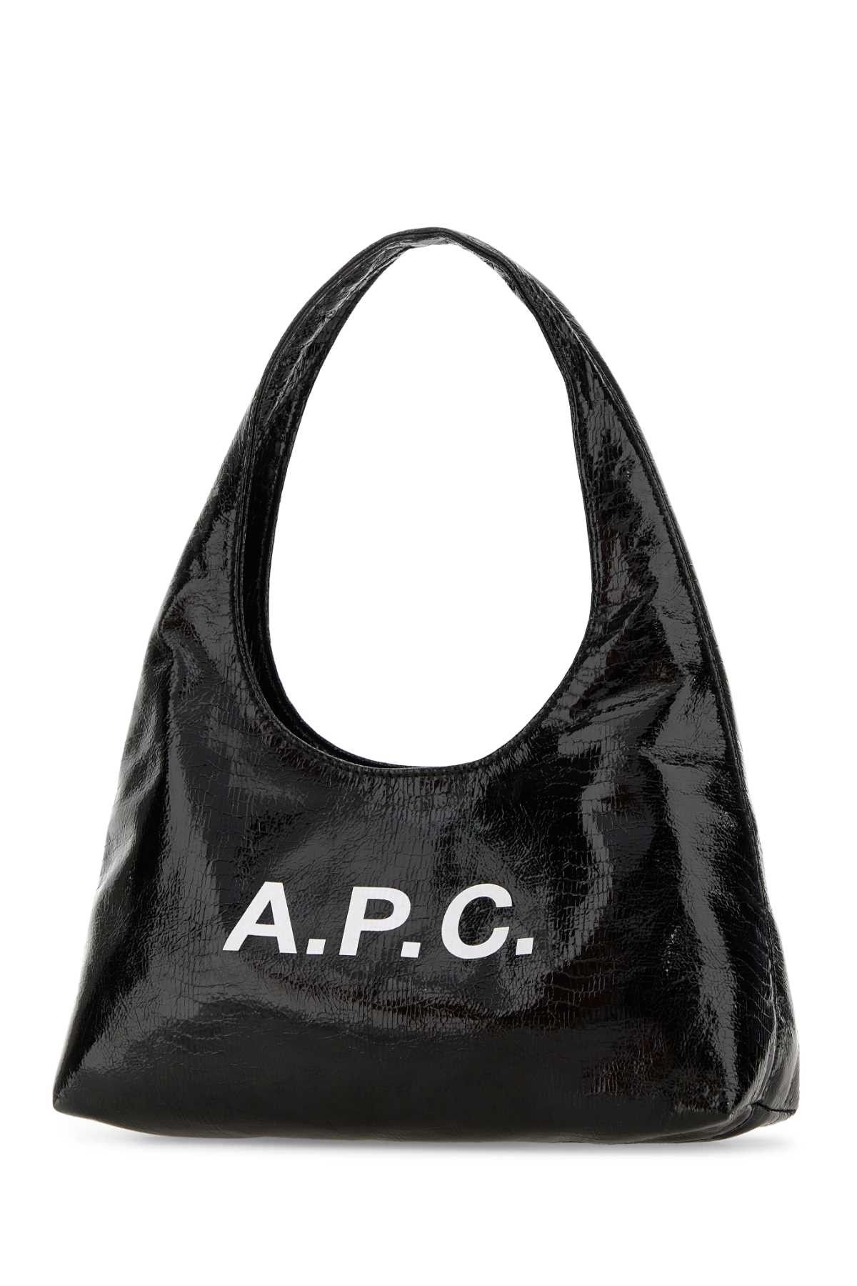 A.P.C. Black Synthetic Leather Small Ninon Shoulder Bag Size ONE SIZE - 2 Thumbnail