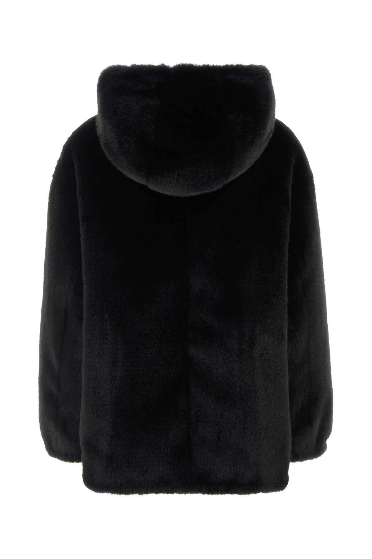Prada Black Eco Fur Reversible Jacket Size M / US 6-8 / IT 42-44 - 2 Thumbnail