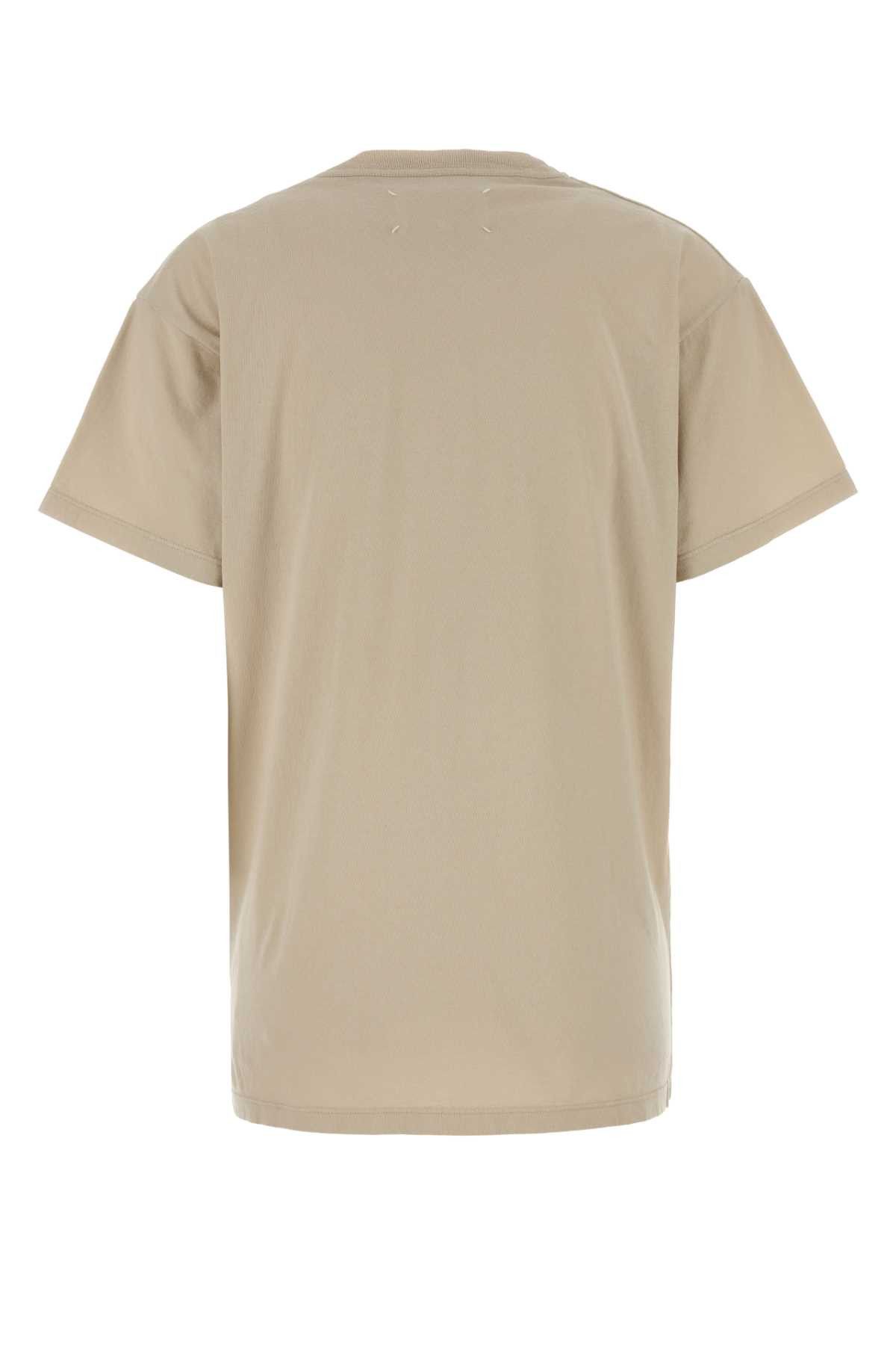 Maison Margiela Beige Cotton Oversize T-Shirt Size M / US 6-8 / IT 42-44 - 2 Thumbnail