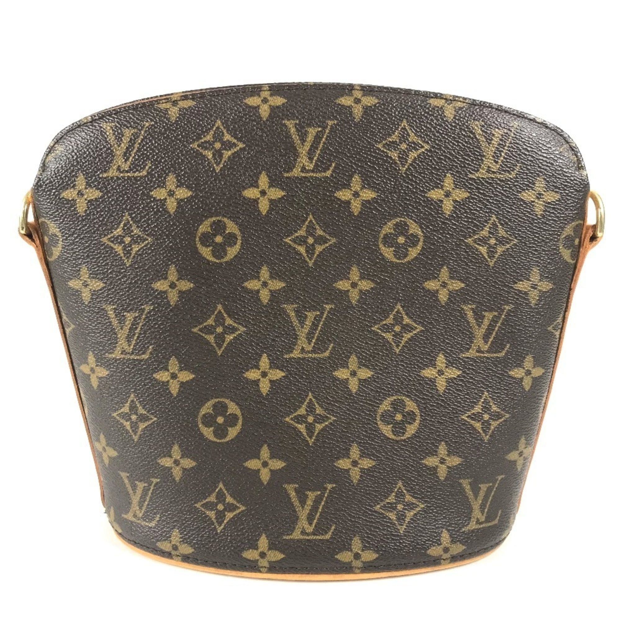 LOUIS VUITTON M51290 Monogram Drouot Bag, Handbag, Crossbody Pochette, Shoulder Canvas, Men's and Women's, Brown