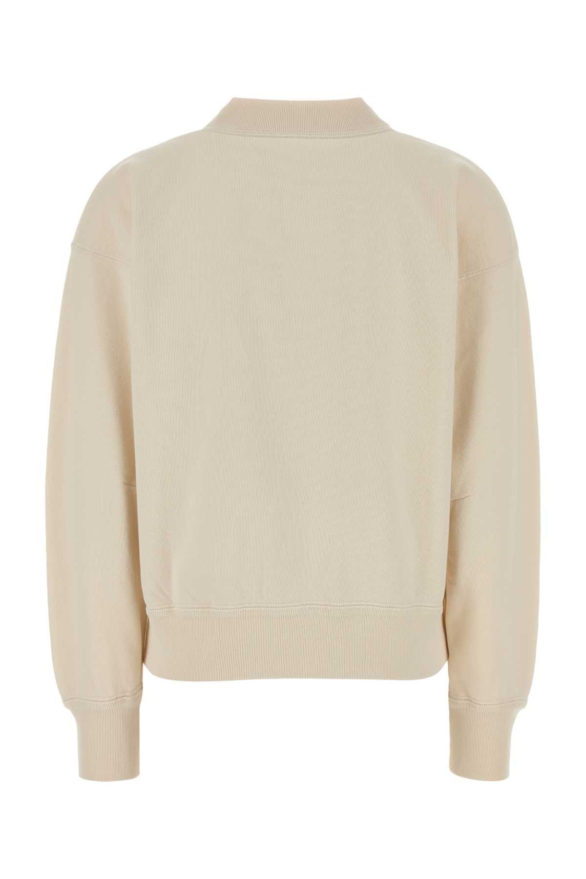 Isabel Marant Etoile Cream Cotton Blend Moby Sweatshirt Size M / US 6-8 / IT 42-44 - 2 Thumbnail