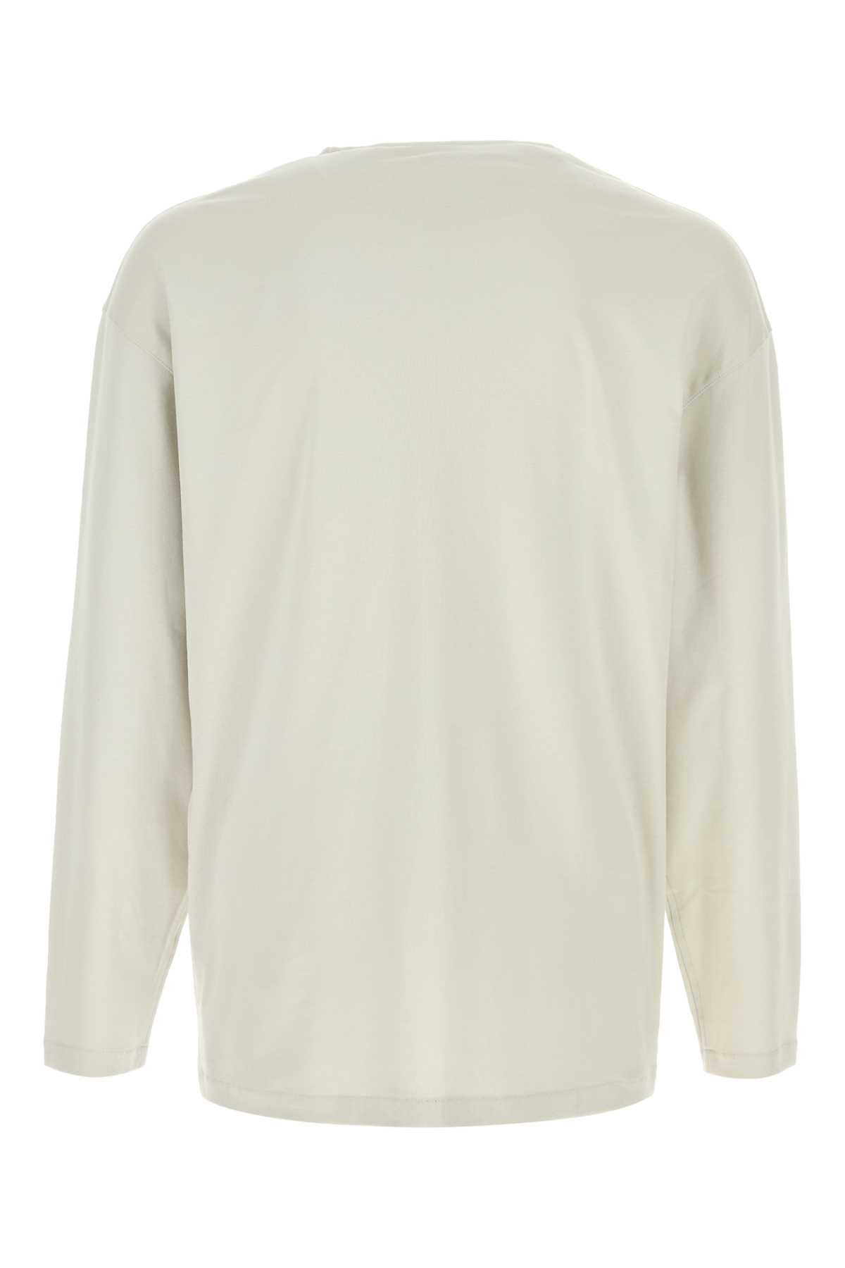 Lemaire Chalk Cotton T-Shirt Size US S / EU 44-46 / 1 - 2 Thumbnail
