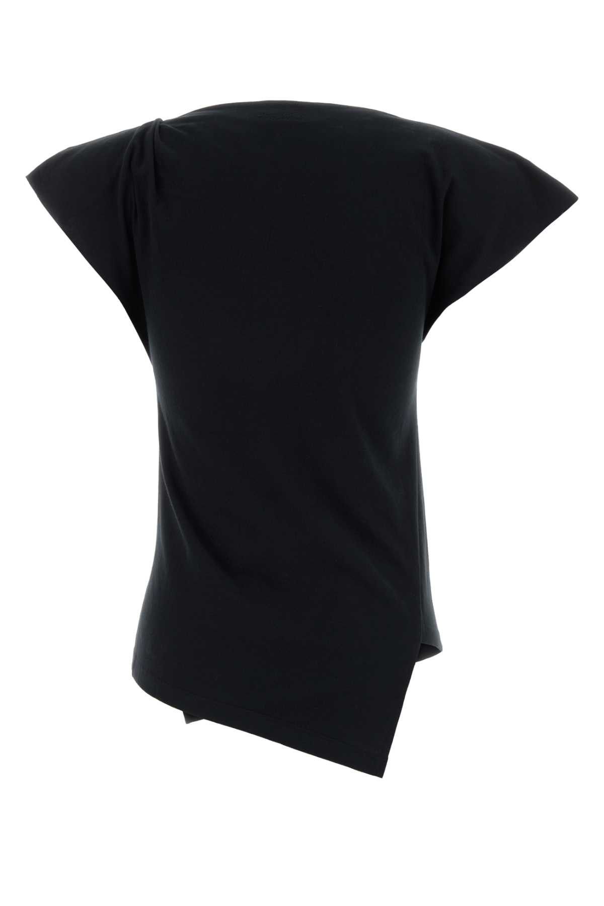 Isabel Marant Black Cotton Sebani Top Size XS / US 0-2 / IT 36-38 - 2 Thumbnail