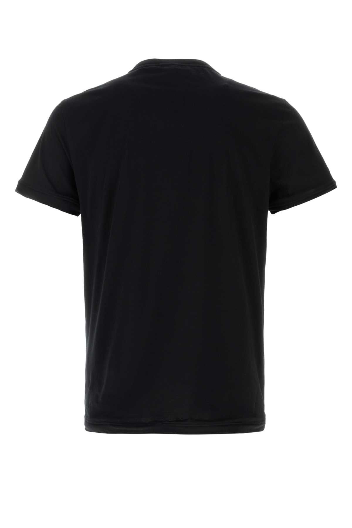 Prada Black Cotton T-Shirt Size US XL / EU 56 / 4 - 2 Thumbnail