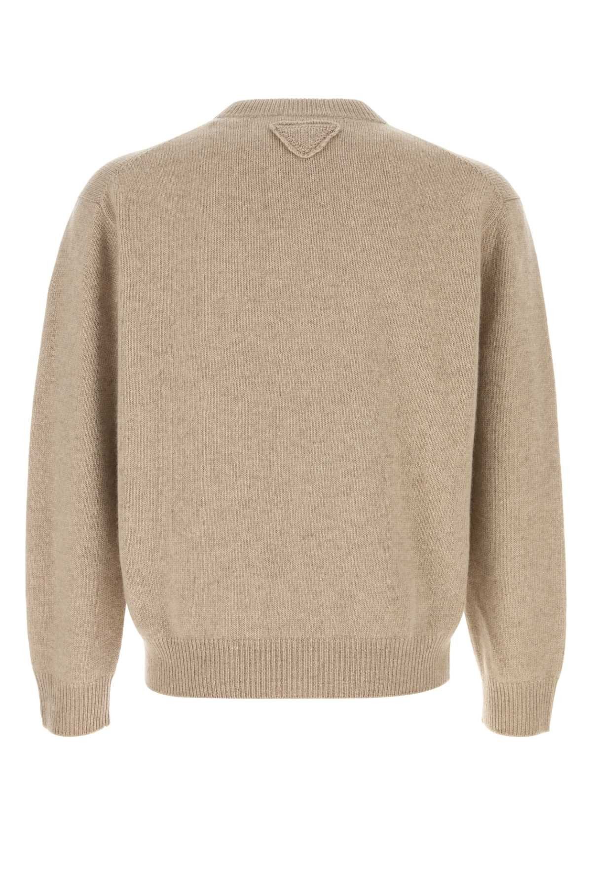 Prada Sand Cashmere Sweater Size US L / EU 52-54 / 3 - 2 Thumbnail