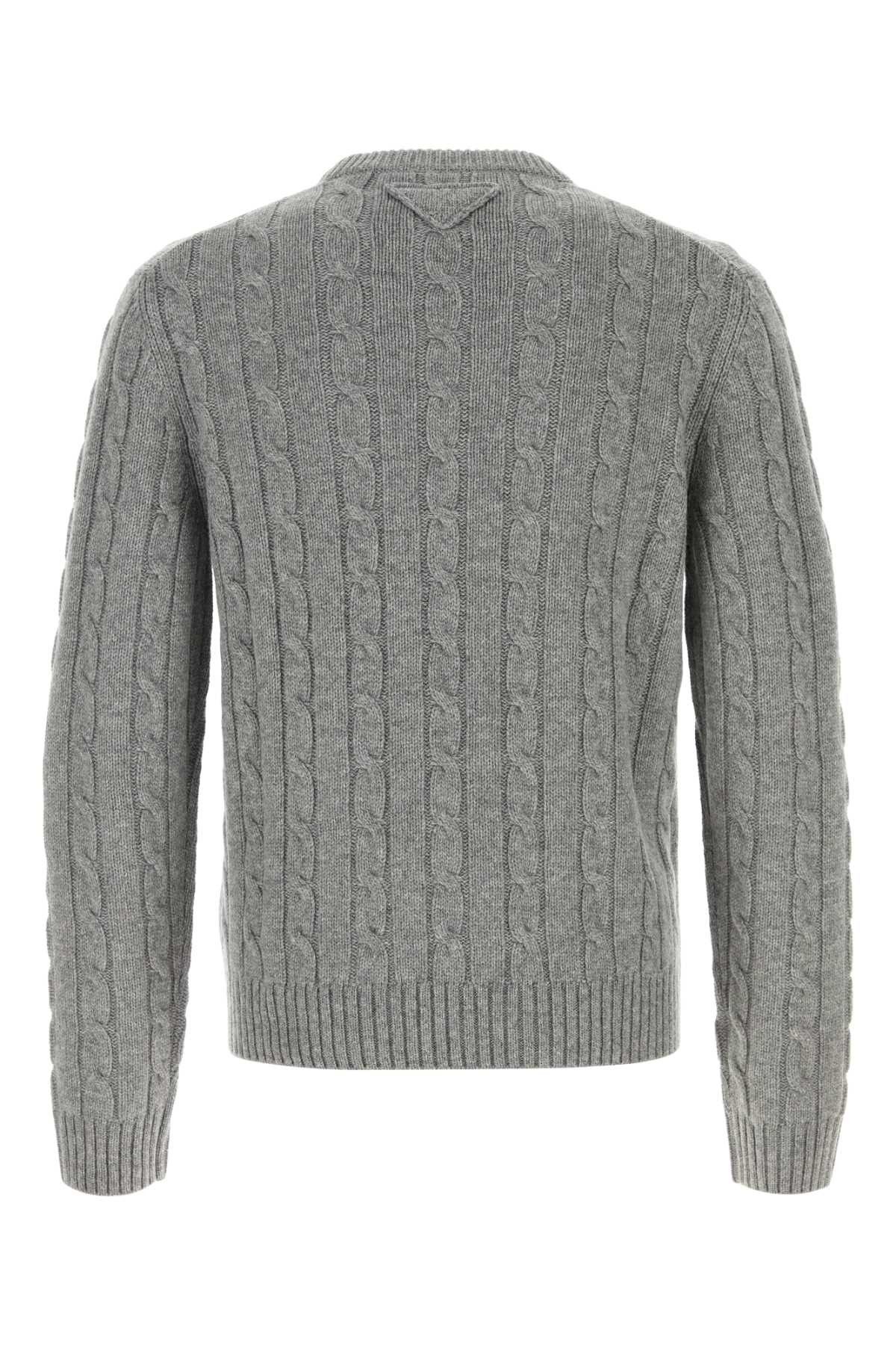 Prada Grey Cashmere Sweater Size US XL / EU 56 / 4 - 2 Thumbnail
