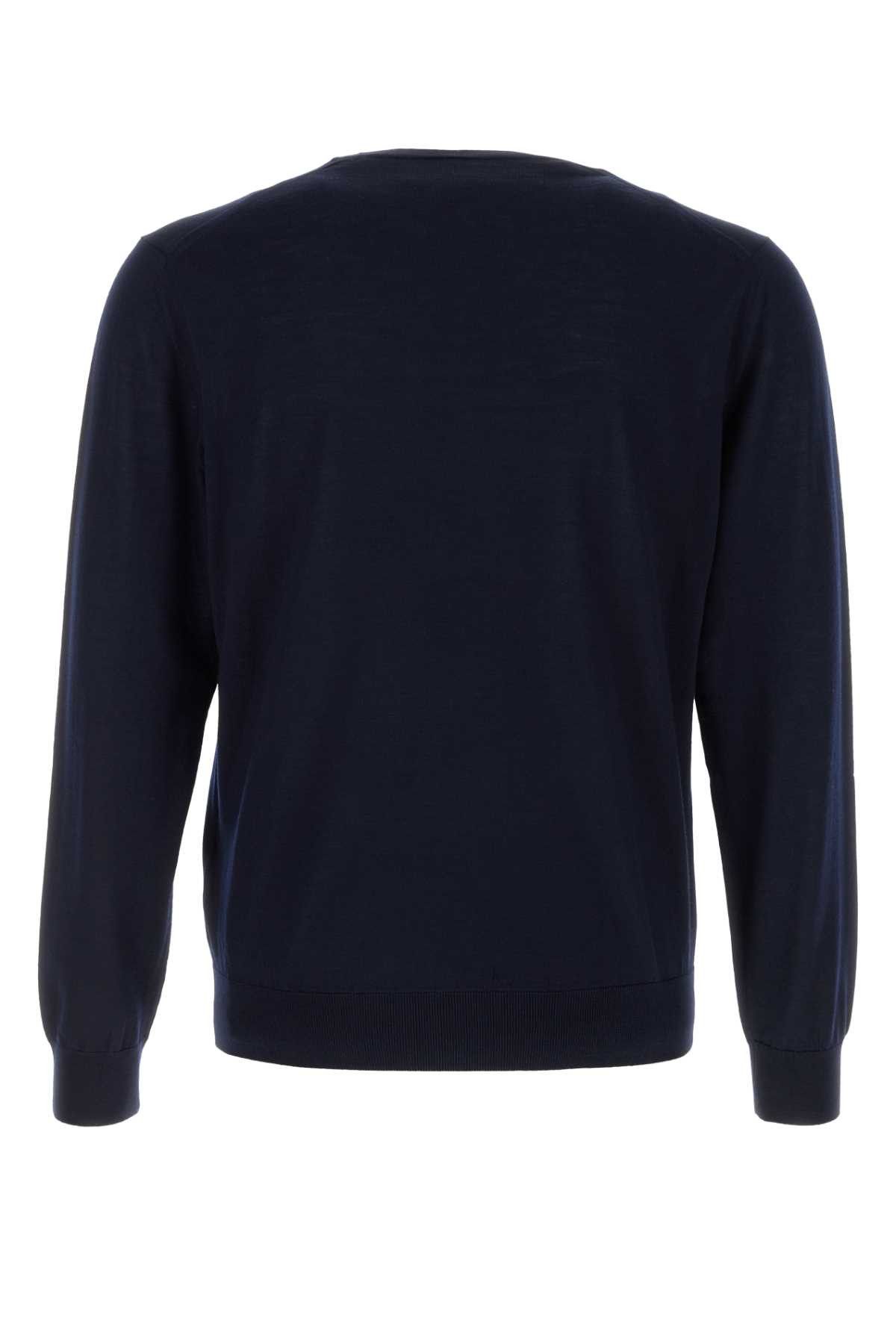 Prada Midnight Blue Wool Sweater Size US L / EU 52-54 / 3 - 2 Thumbnail