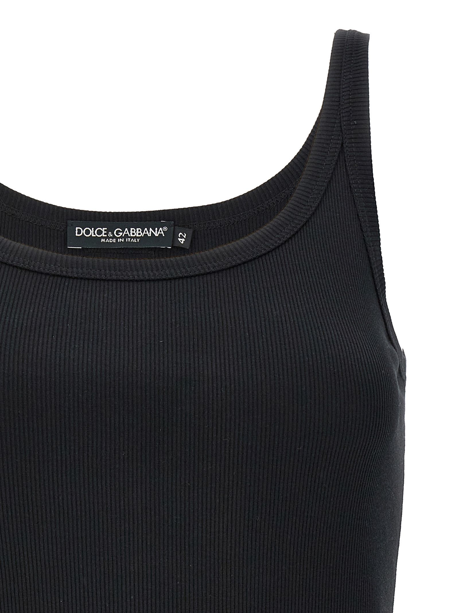 Dolce & Gabbana Ribbed Tank Top Size M / US 6-8 / IT 42-44 - 3 Thumbnail