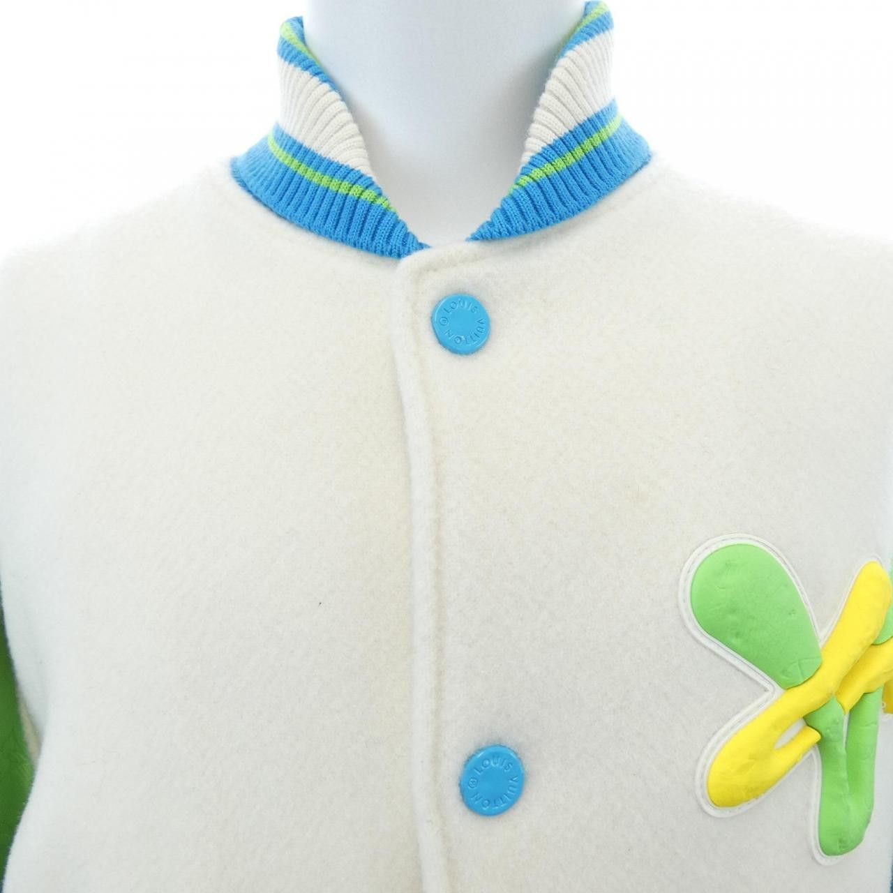 Louis Vuitton Louis Vuitton Louis Vuitton Rainbow Playground Varsity Jacket Textile Outerwear HOL63EYC8 DUTY FREE for USA Size ONE SIZE - 6 Thumbnail