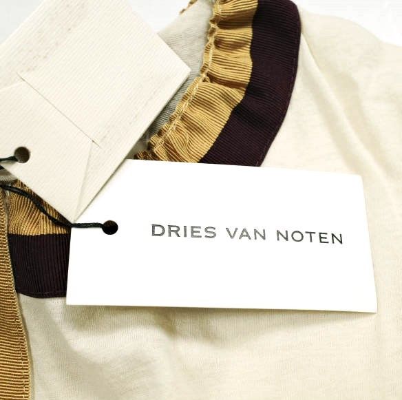 Dries Van Noten Dries Van Noten Dries Van Noten HAPPY TAPE Cotton T-shirt Textile T-Shirts 241-011144-8606-100 DUTY FREE for USA Size ONE SIZE - 4 Thumbnail