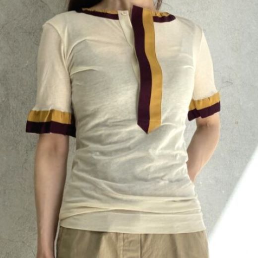 Dries Van Noten Dries Van Noten Dries Van Noten HAPPY TAPE Cotton T-shirt Textile T-Shirts 241-011144-8606-100 DUTY FREE for USA Size ONE SIZE - 3 Thumbnail