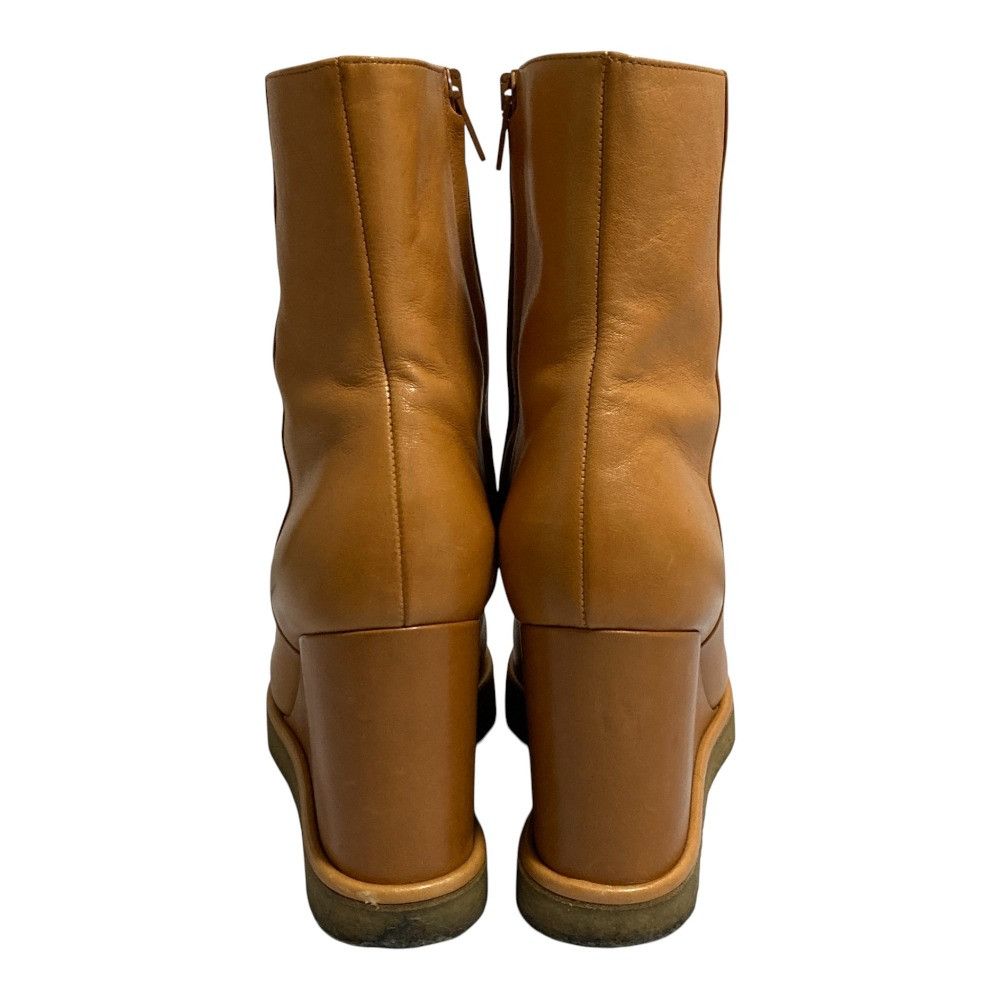 Celine Celine Celine Suede Wedge Short Boots Leather Shoes DUTY FREE for USA Size ONE SIZE - 4 Thumbnail