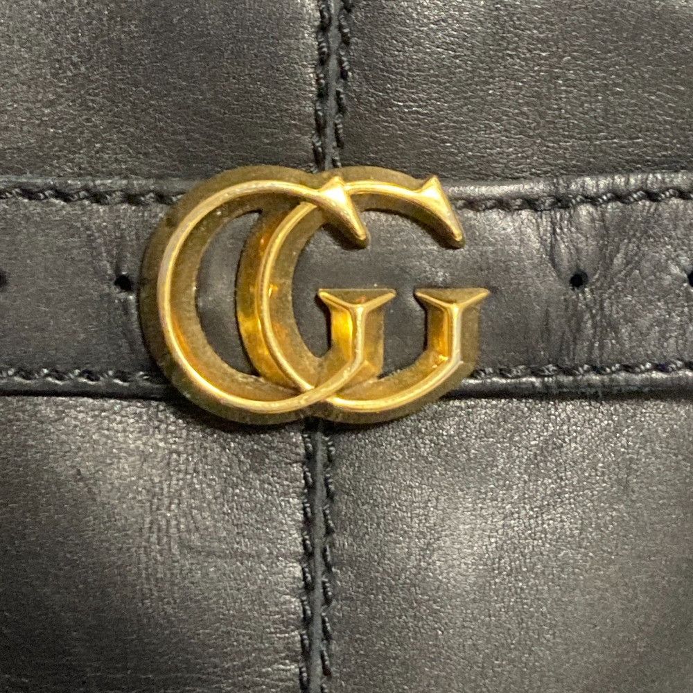 Gucci Gucci Gucci GG Marmont Calf Leather Long Boots Leather Shoes 246627 DUTY FREE for USA Size ONE SIZE - 9 Thumbnail