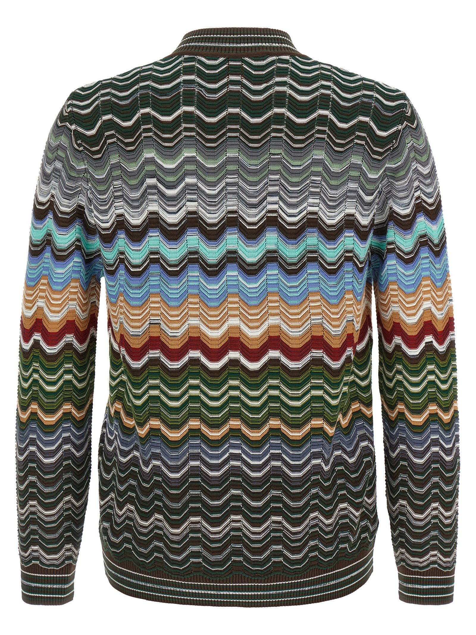 Missoni Greek Pattern Cardigan Size US M / EU 48-50 / 2 - 2 Thumbnail