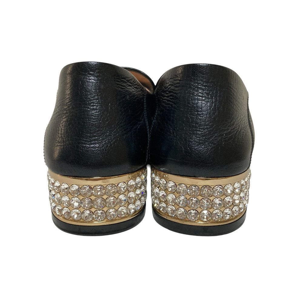 Gucci Gucci Gucci Horsebit Crystal Loafer Pumps Leather Shoes 523097 DUTY FREE for USA Size ONE SIZE - 3 Thumbnail