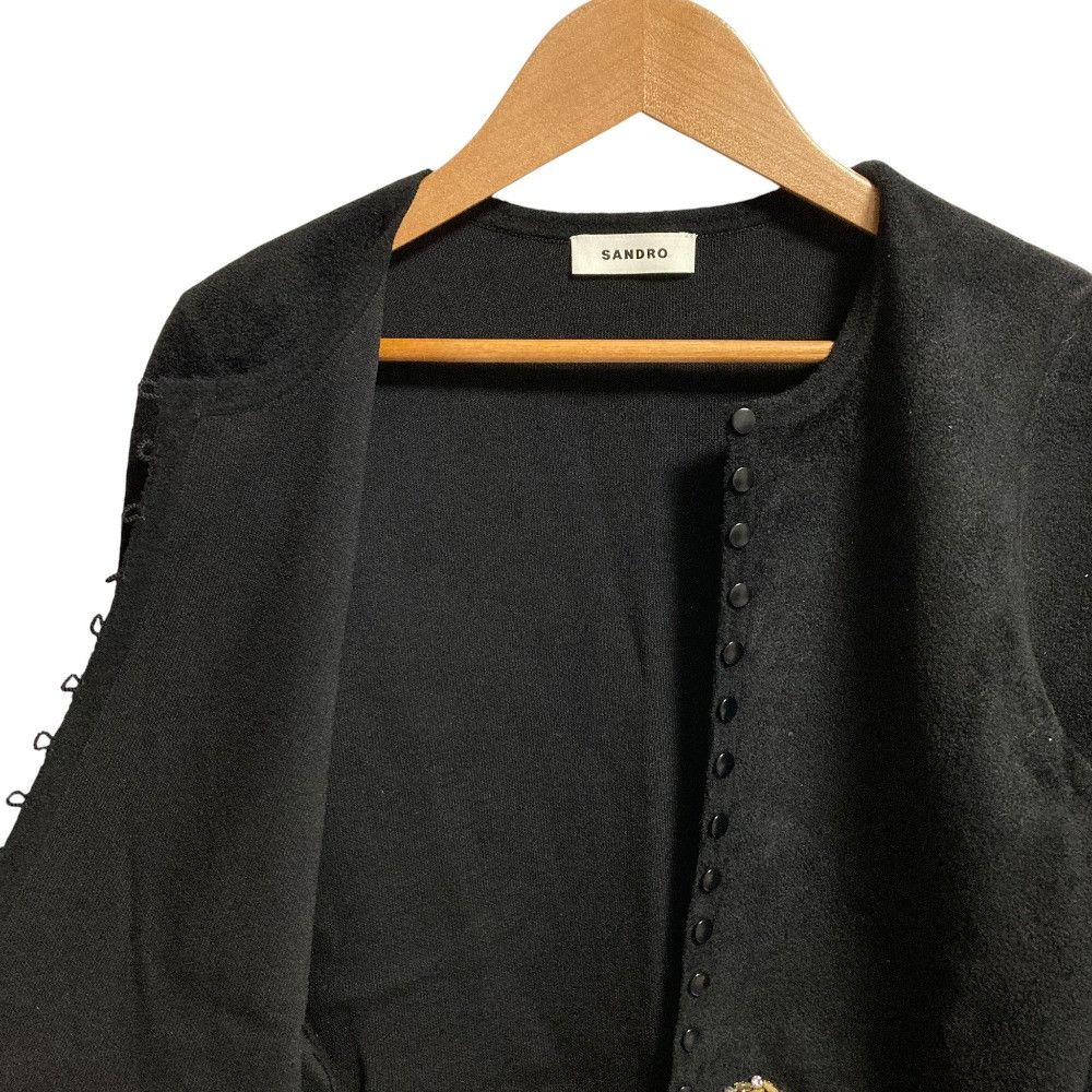 Other Other Sandro Rhinestone Button Cardigan Textile Tops DUTY FREE for USA Size ONE SIZE - 3 Thumbnail