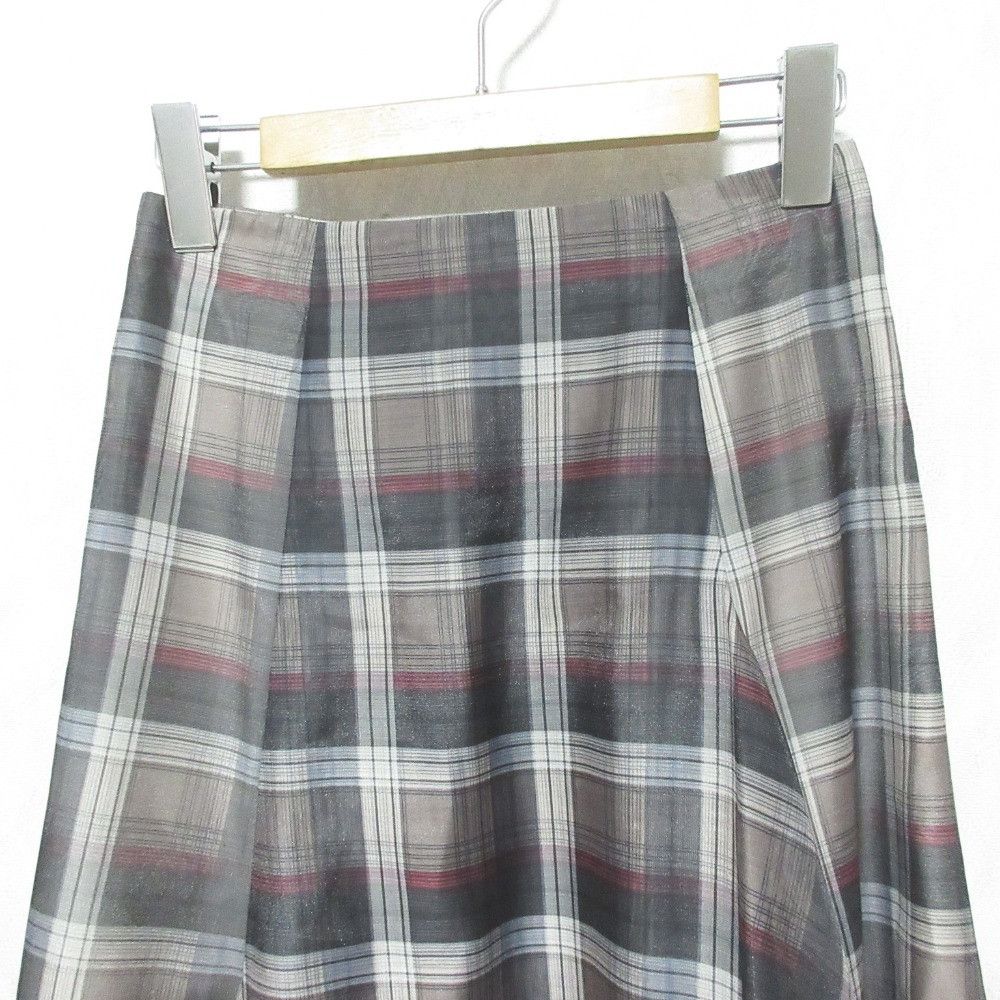 Other Other Apuweiser-riche Asymmetrical Hem Check Skirt Textile Skirts DUTY FREE for USA Size ONE SIZE - 3 Thumbnail