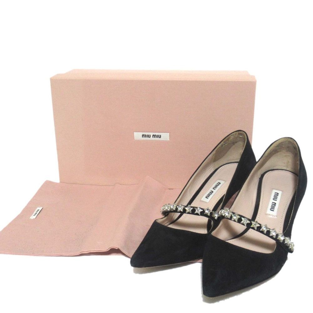 Miu Miu Miu Miu Miu Miu Star Bijou Pumps Leather Shoes DUTY FREE for USA Size ONE SIZE - 11 Thumbnail