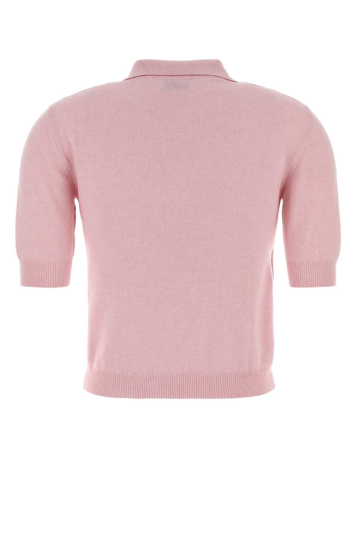 Moschino Pink Knit Polo Shirt Size S / US 4 / IT 40 - 2 Thumbnail