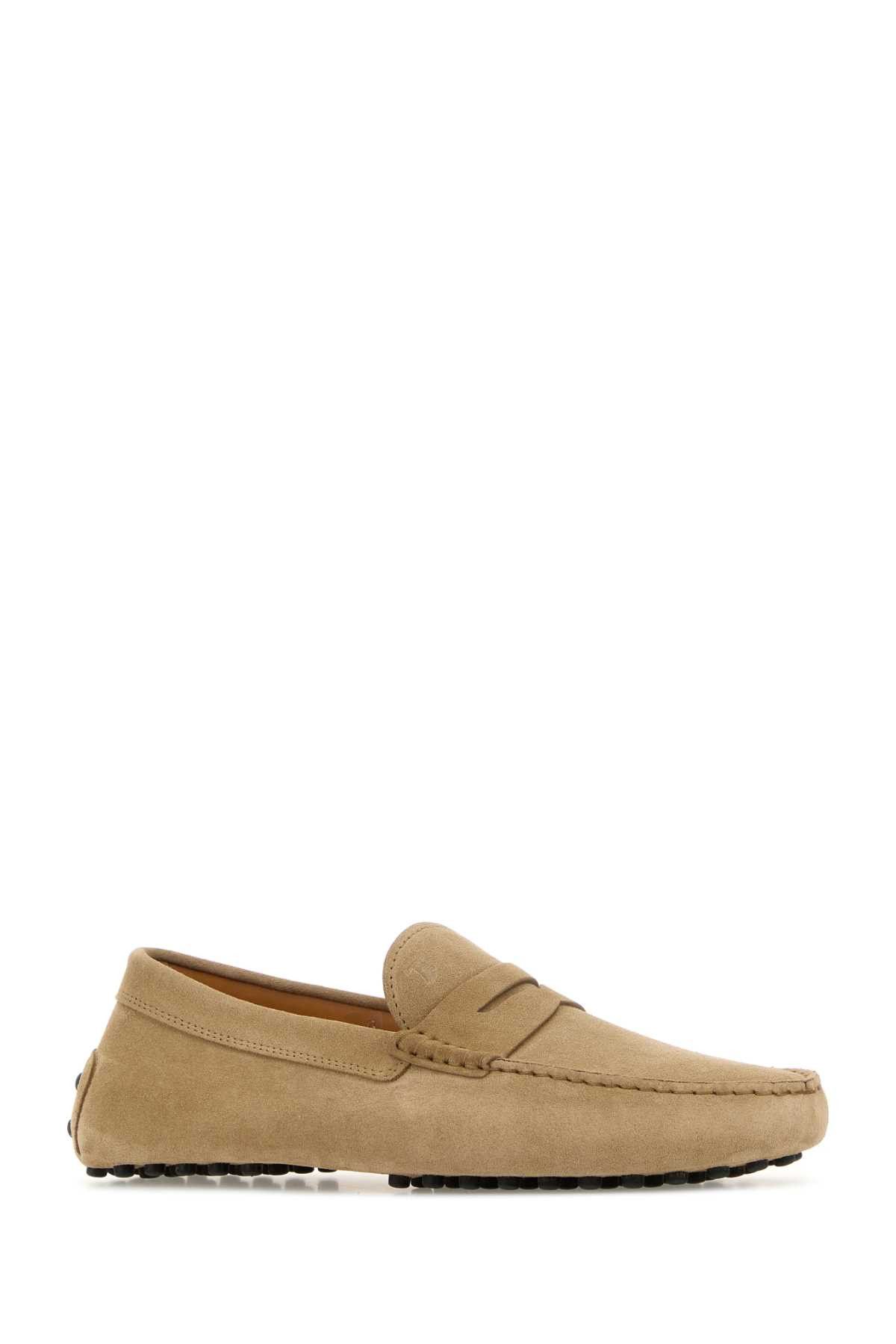 Tod's Beige Suede Loafers Size US 7 / EU 40 - 2 Thumbnail