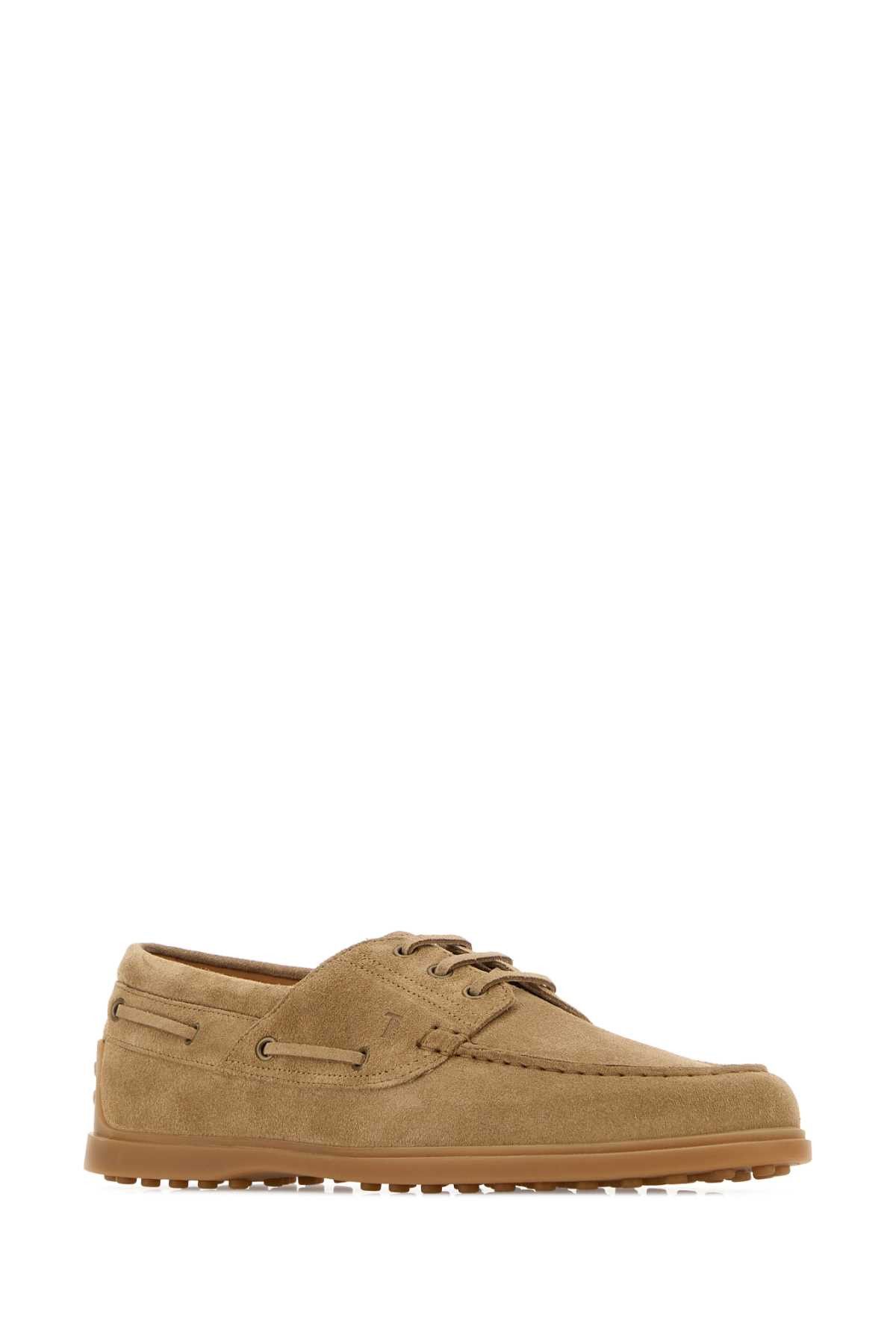Tod's Beige Suede Loafers Size US 12 / EU 45 - 2 Thumbnail