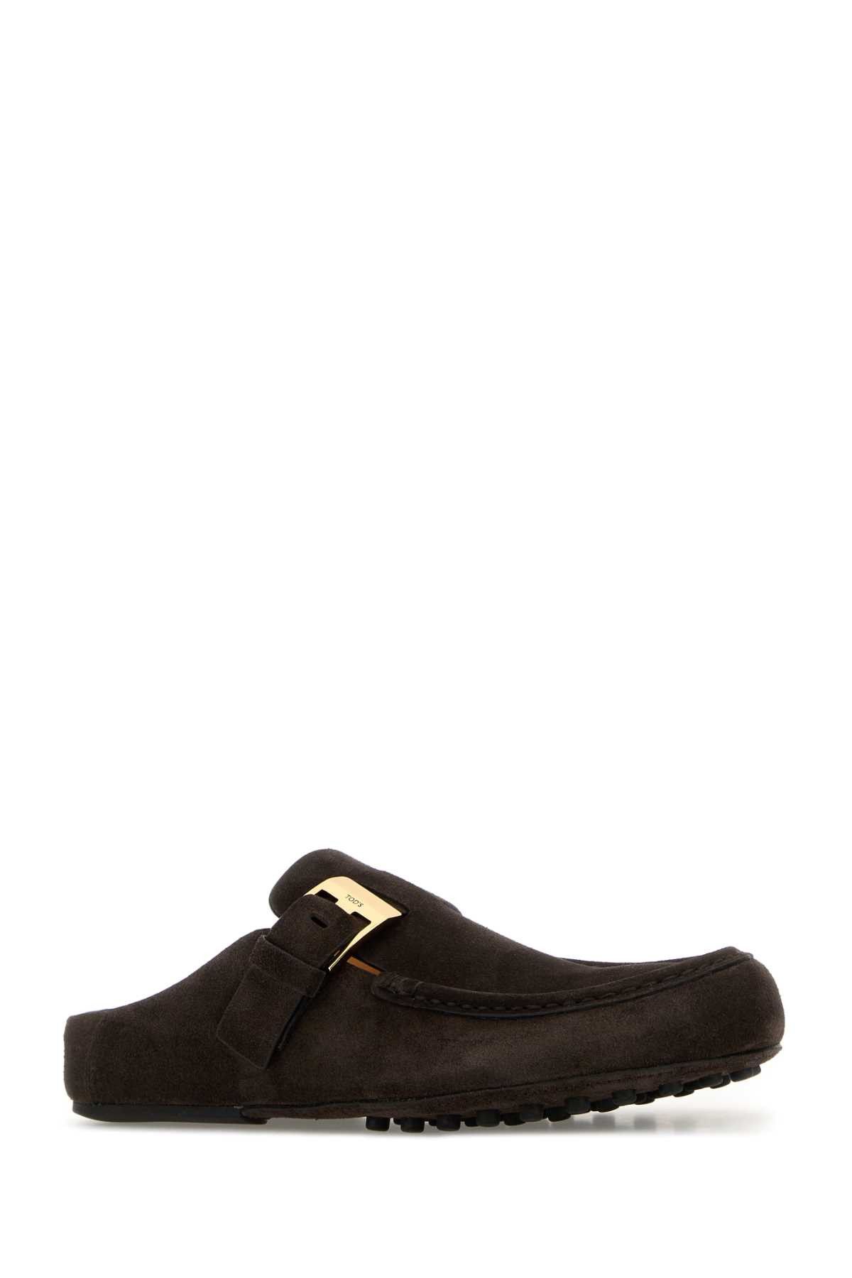 Tod's Dark Brown Suede Slippers Size US 9 / IT 39 - 2 Thumbnail