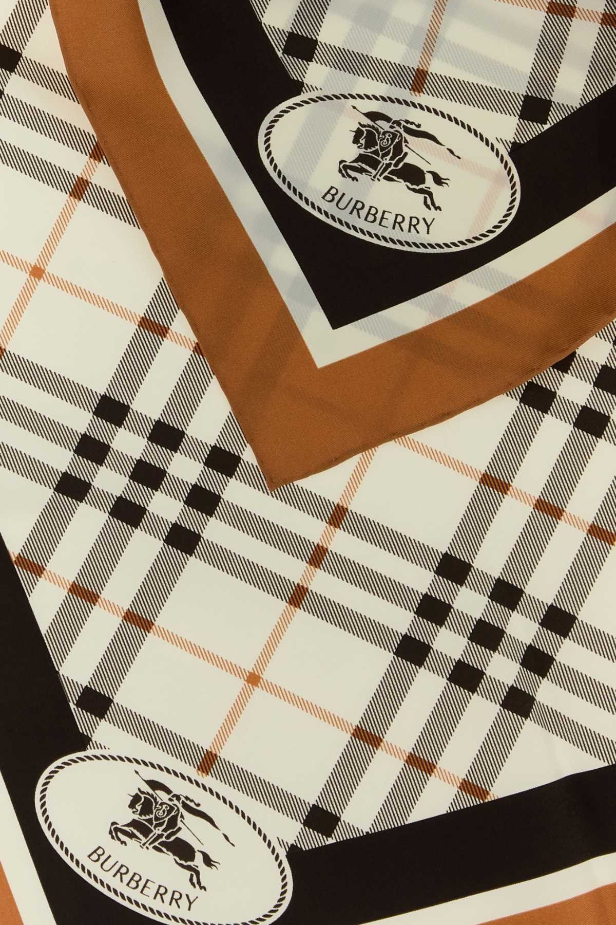 Burberry Printed Silk Foulard Size ONE SIZE - 2 Thumbnail