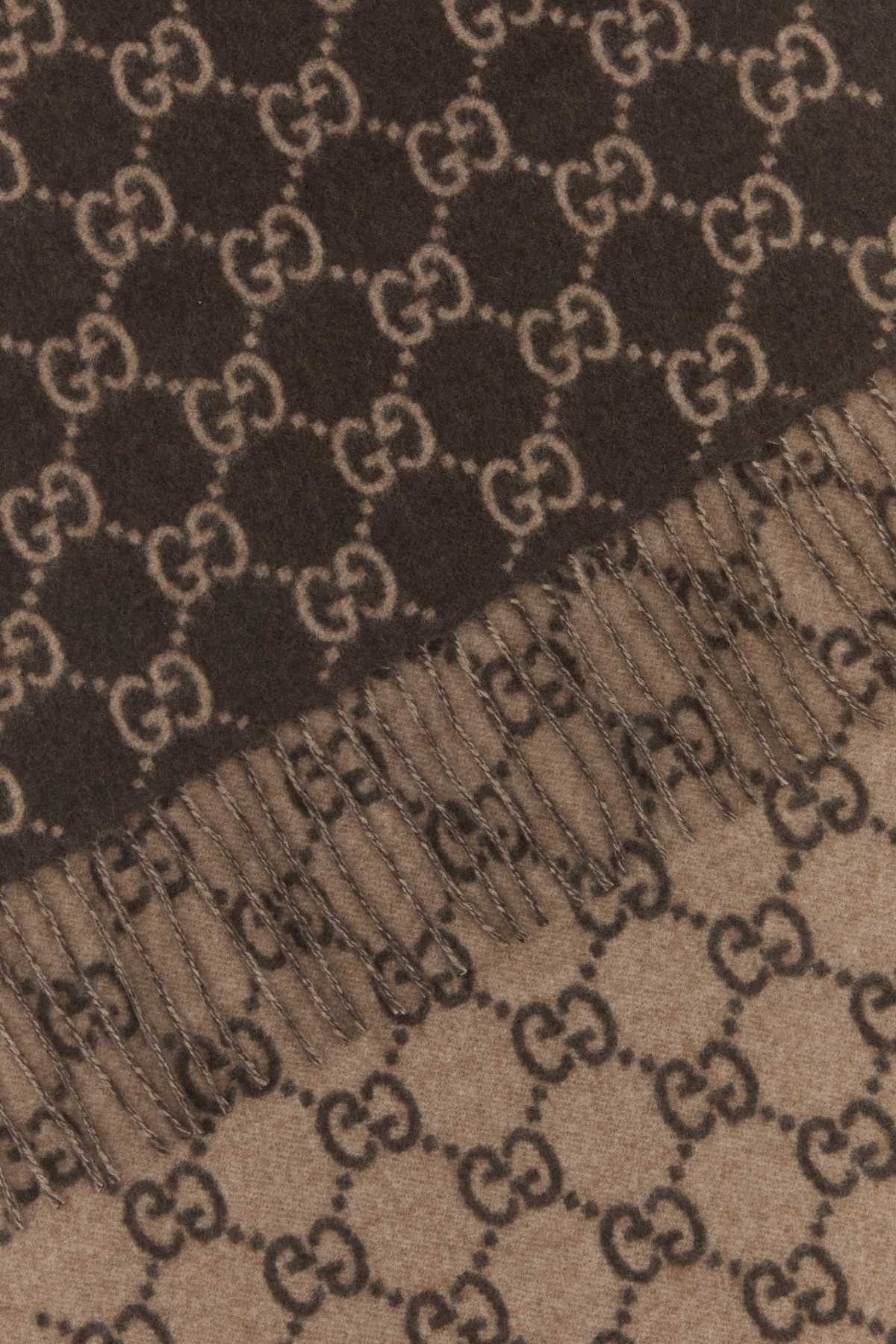 Gucci Embroidered Cashmere Scarf Size ONE SIZE - 2 Thumbnail